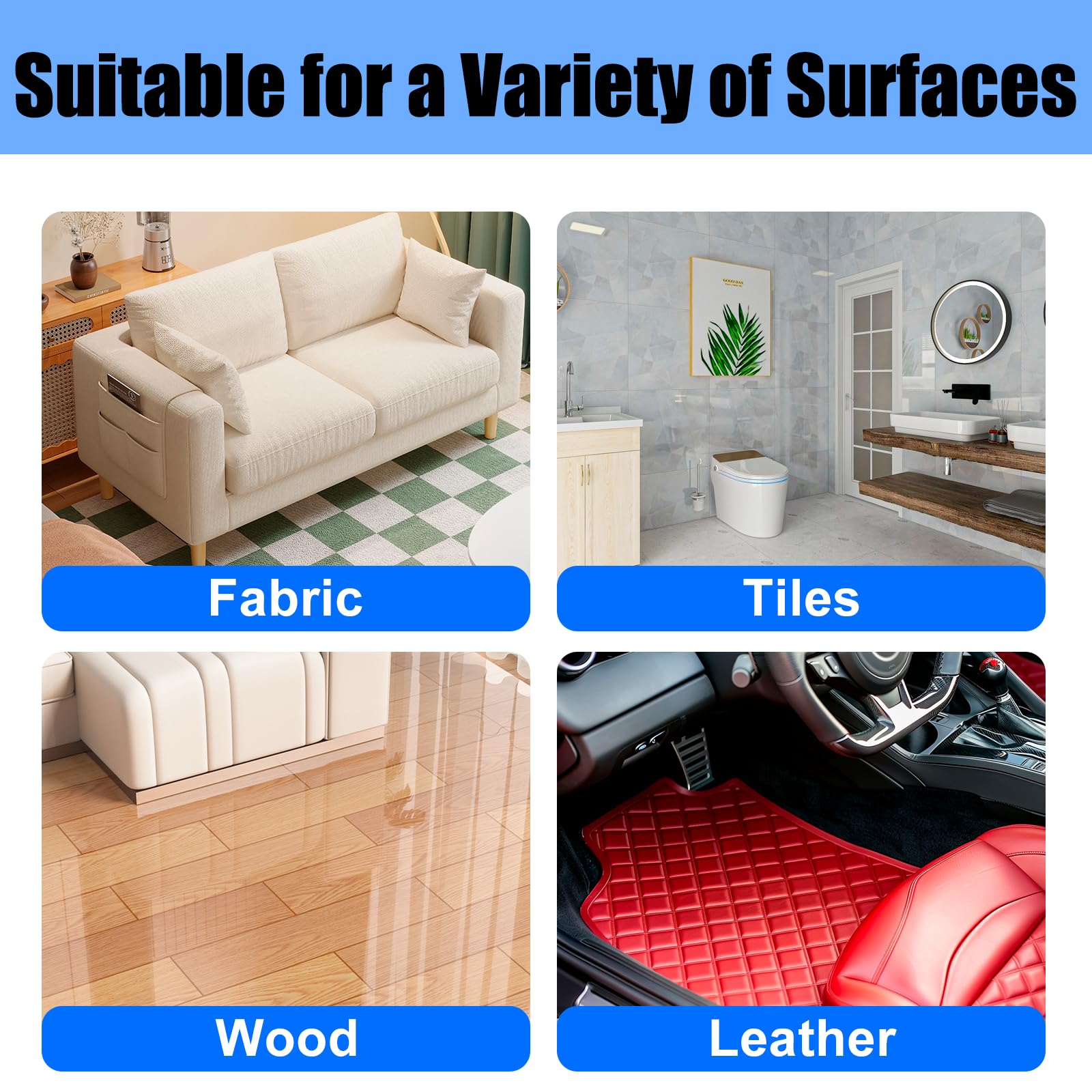 PHIXBEAR 2" x 8.2' Industrial Strength Hook and Loop Tape, Made of 3M Adhesive Backed Heavy Duty Strips for Couch Cushions, Wall Mounting, Home & Office – Black