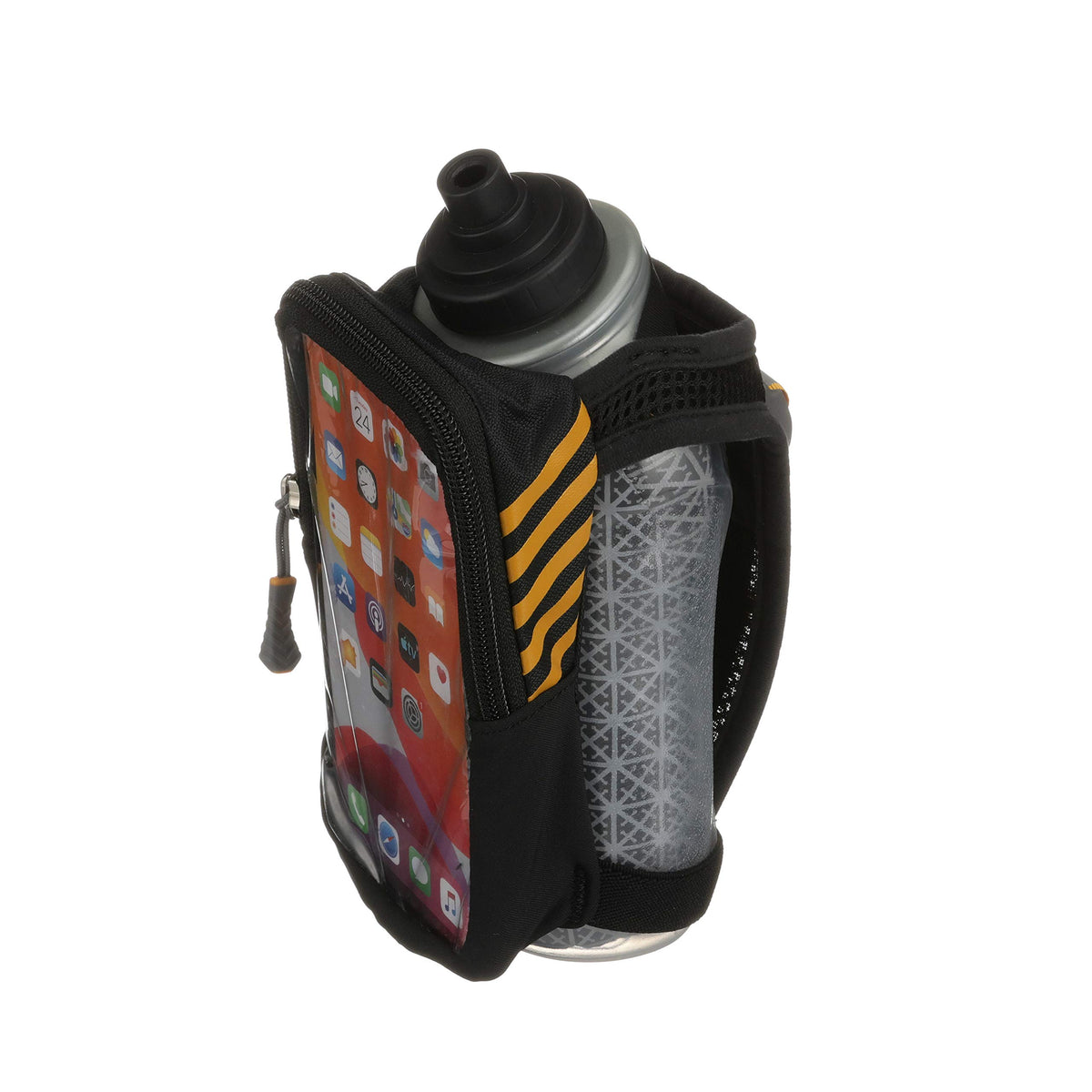 Nathan SpeedView Flask, Handheld Water Bottle & Phone Case Holder, Insulated for Running & Walking, 18oz