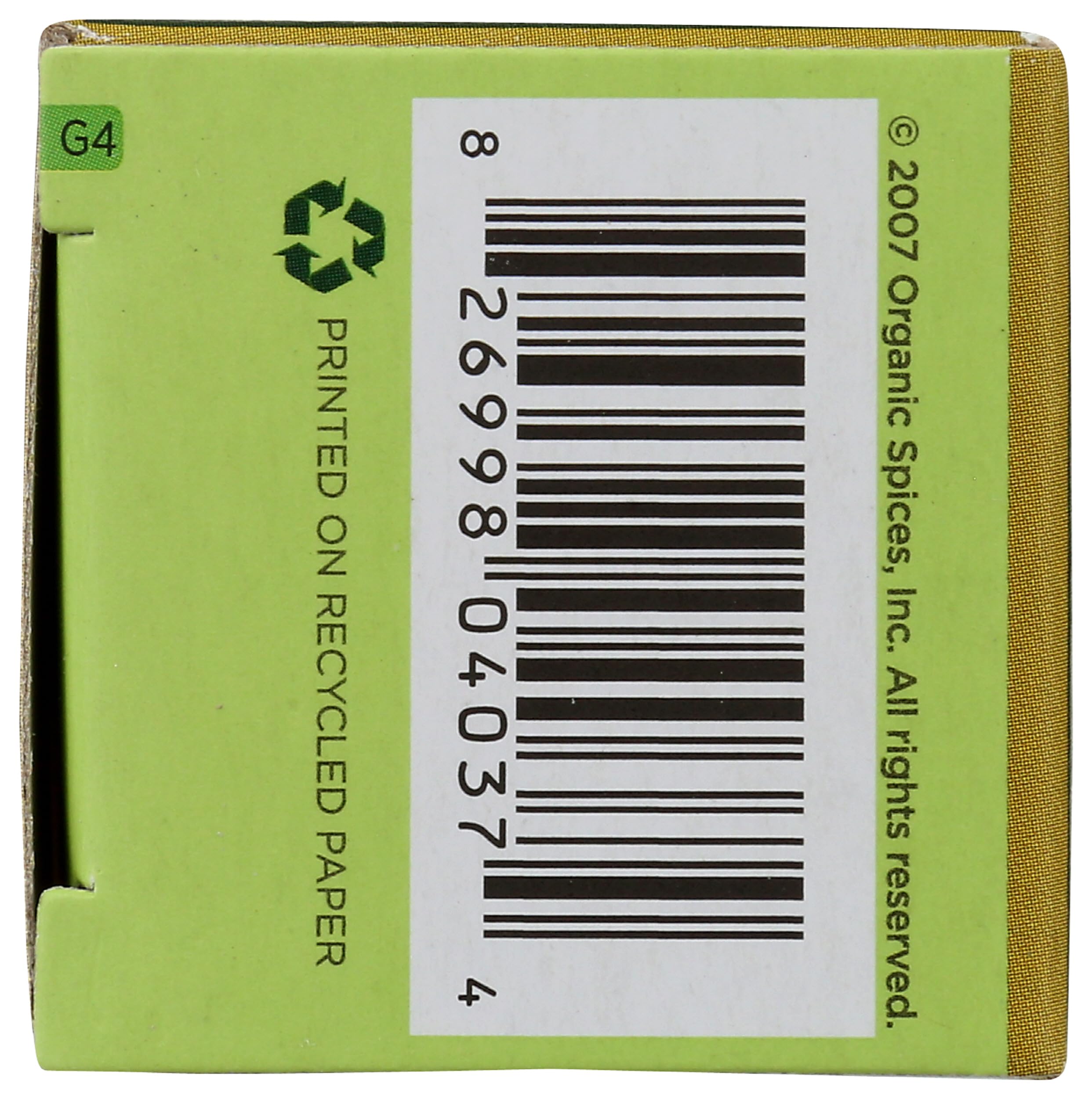 SPICELY Organic Ground Mustard, 0.4 OZ