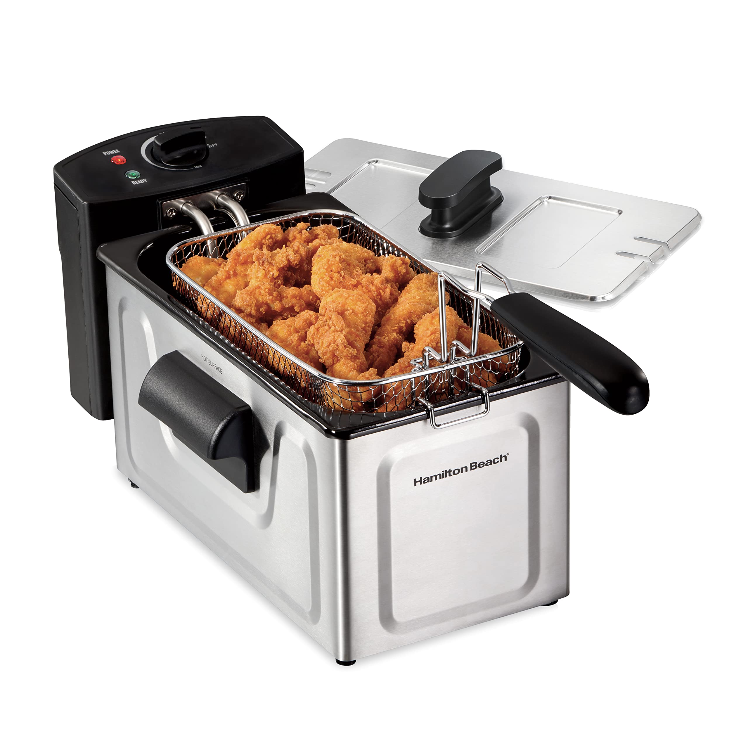 Hamilton Beach 35210 8 Cup Deep Fryer, Stainless Steel