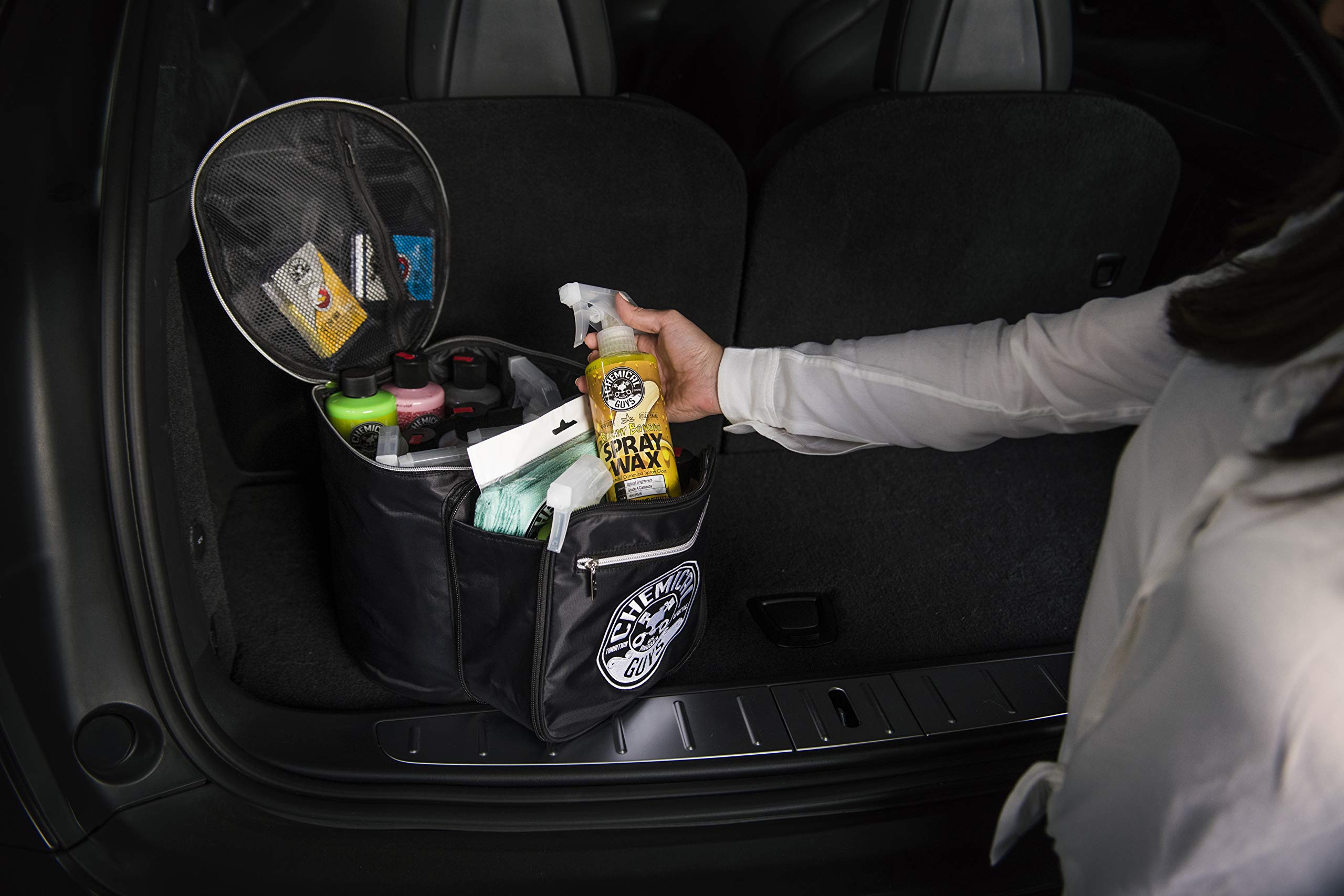 Chemical Guys ACC610 Detailing Arsenal Bag & Trunk Organizer, Small (Holds Up to 12 - 16 oz Bottles)