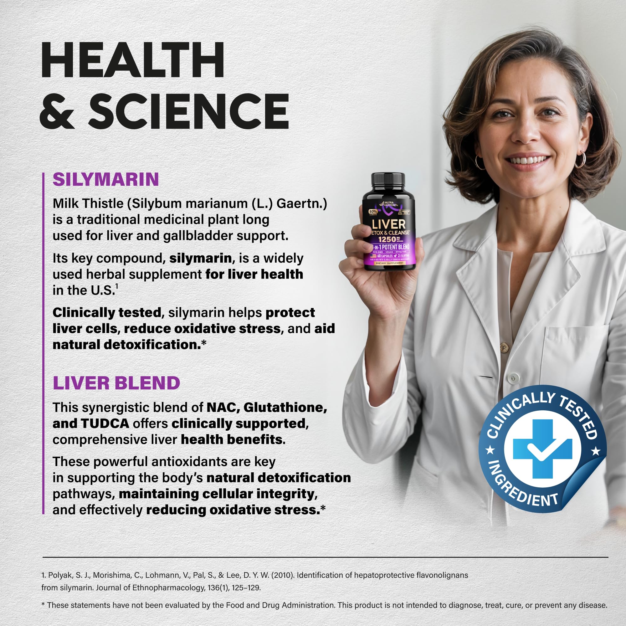 Liver Cleanse Detox & Repair - Milk Thistle | Dandelion | Artichoke | TUDCA | Glutathione & NAC - Effective Liver Health Supplement | 80% Silymarin - Laboratory Tested, Vegan - Made in USA 60 Capsules