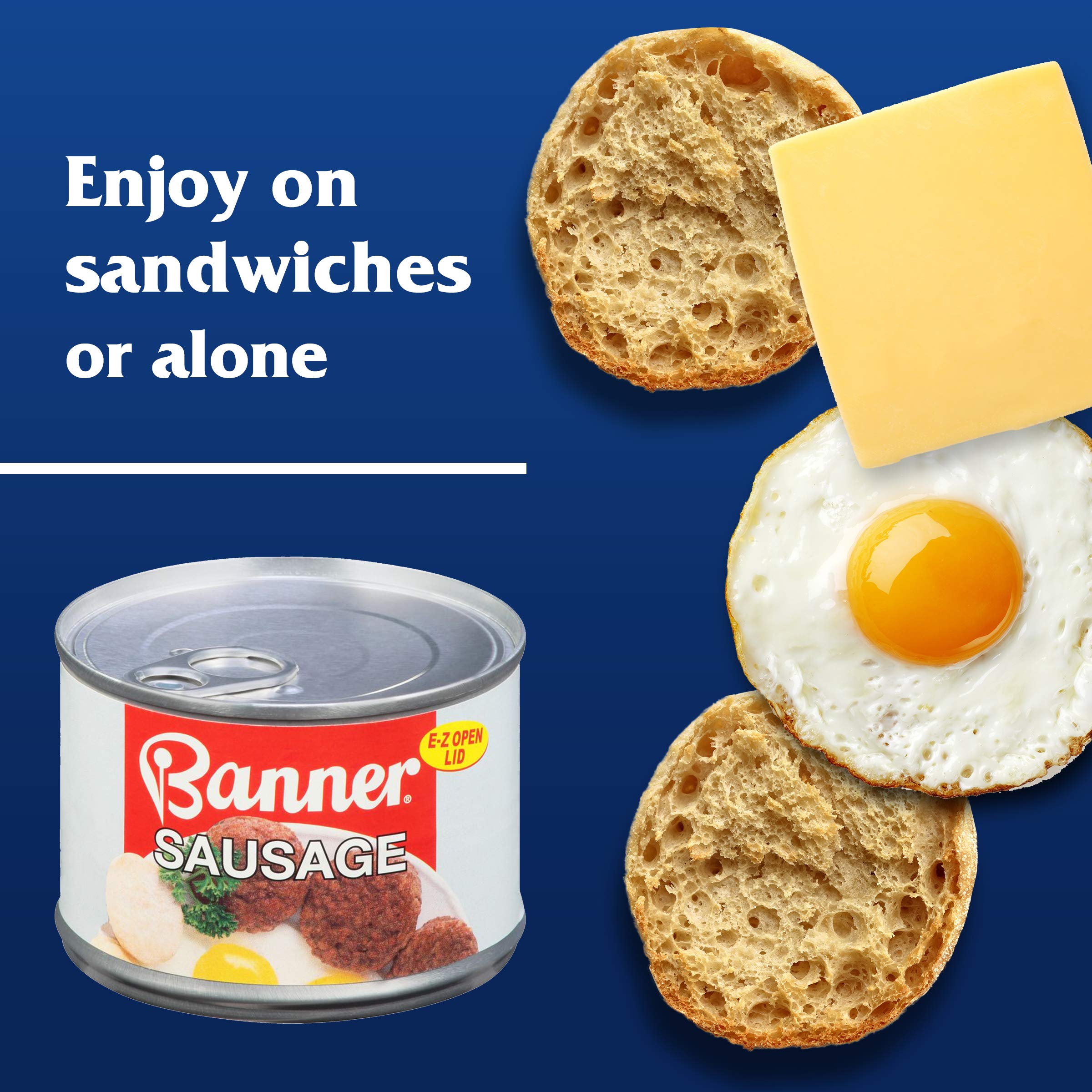 Banner Sausage, Canned Sausage, 10.5 OZ (Pack of 12)