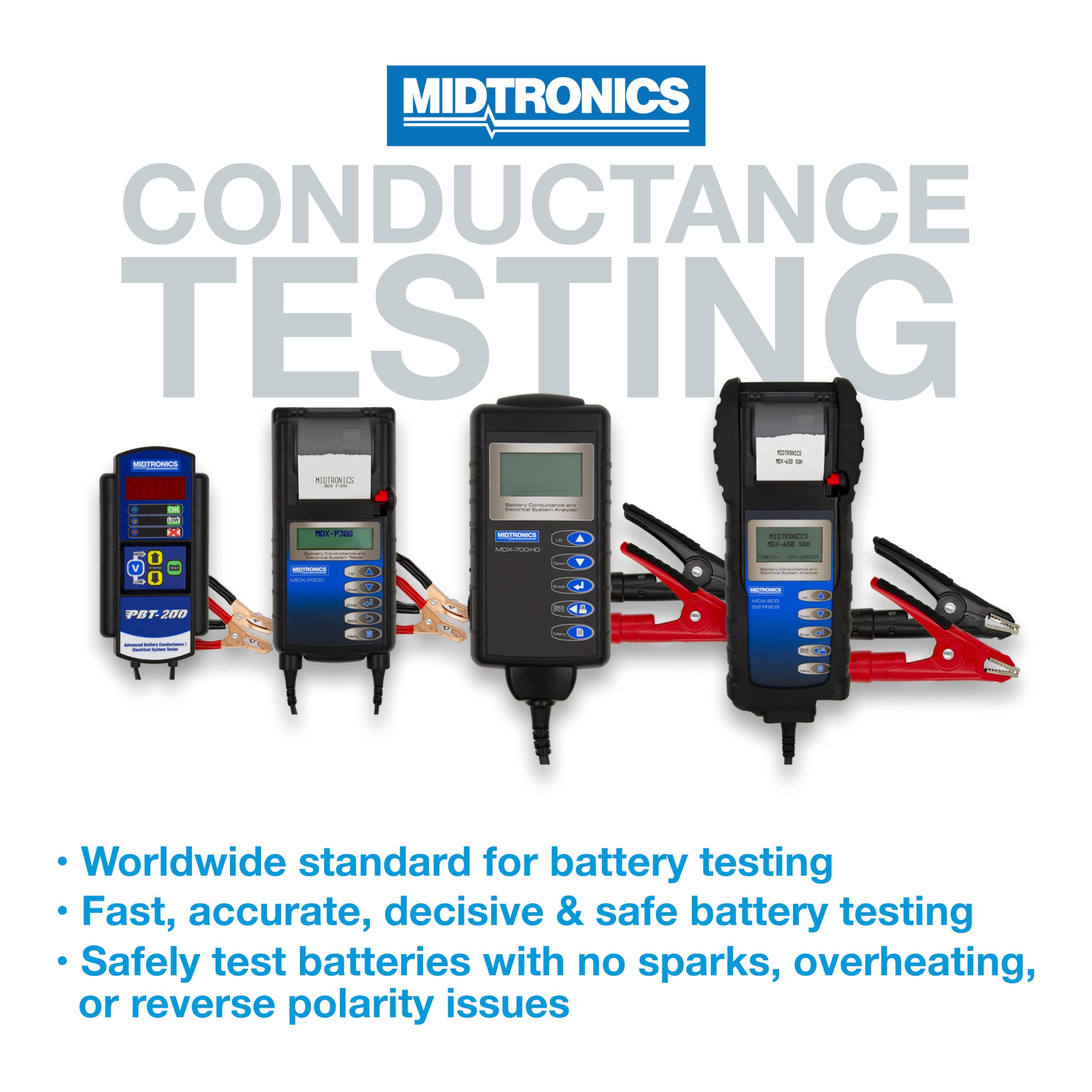 Midtronics - 6V & 12V Digital Battery Conductance & Electrical System Analyzer Battery Tester -MDX 640 - Testing for Automotive, Motorcycle & More