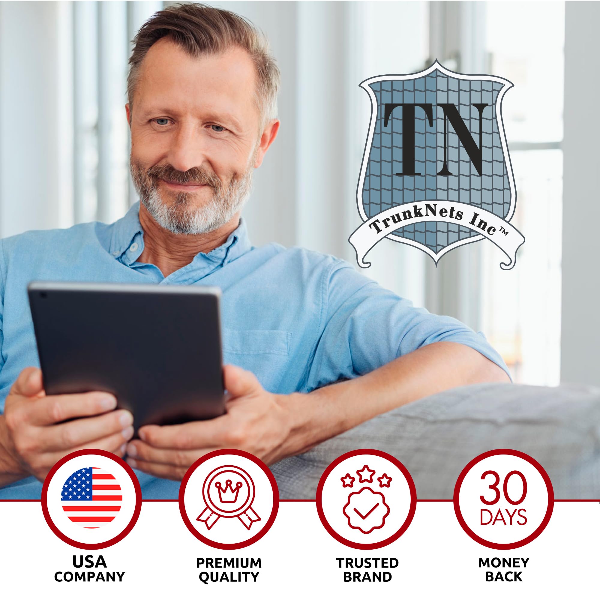 Envelope Style Trunk Mesh Cargo Net - for Jeep Grand Cherokee 2011-2025 Car Accessories - Premium Trunk Organizers and Storage - SUV Truck Cargo Nets - Vehicle Carrier Organizer for Cherokee WK