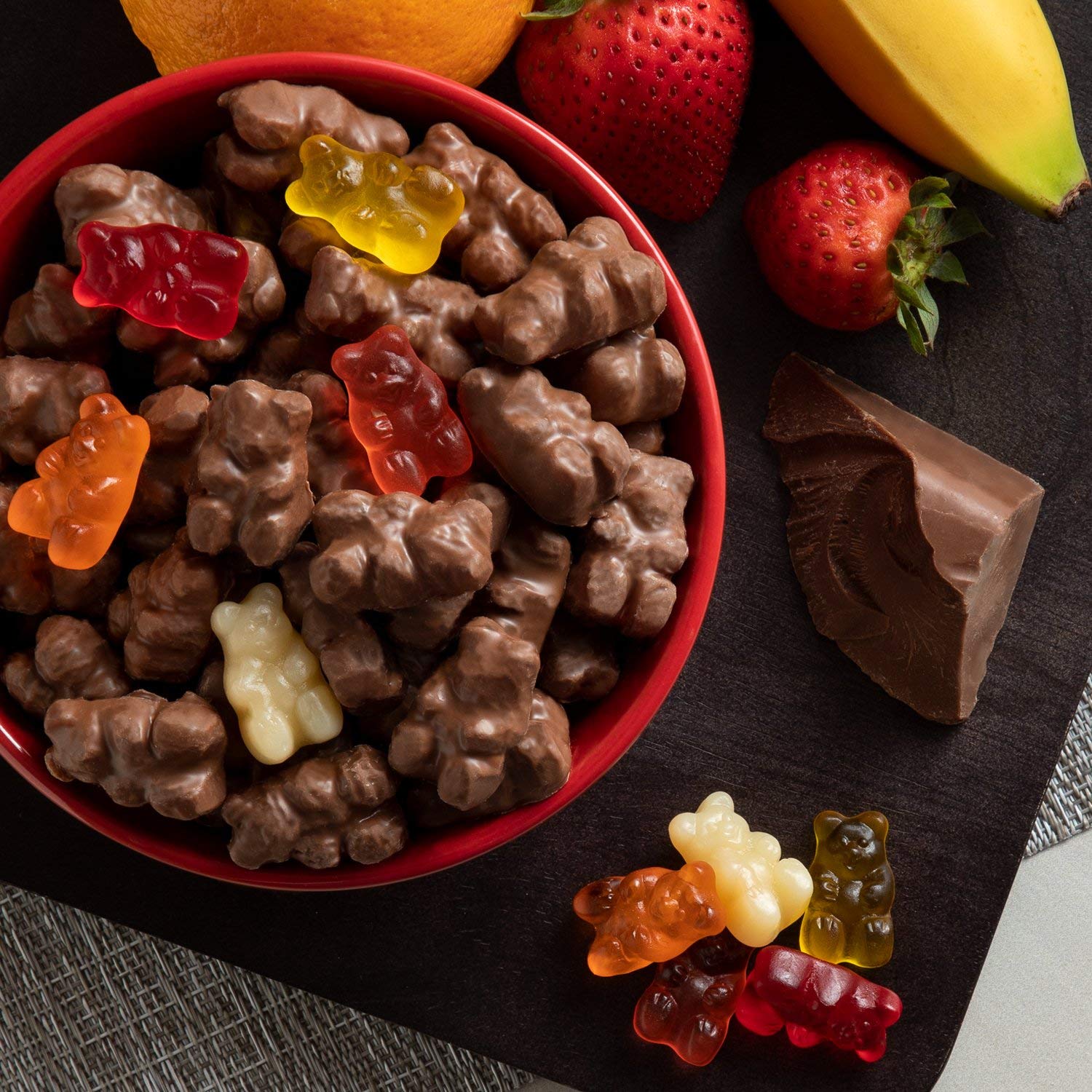 Milk Chocolate Covered Gummi Bears: 2.25 LBS