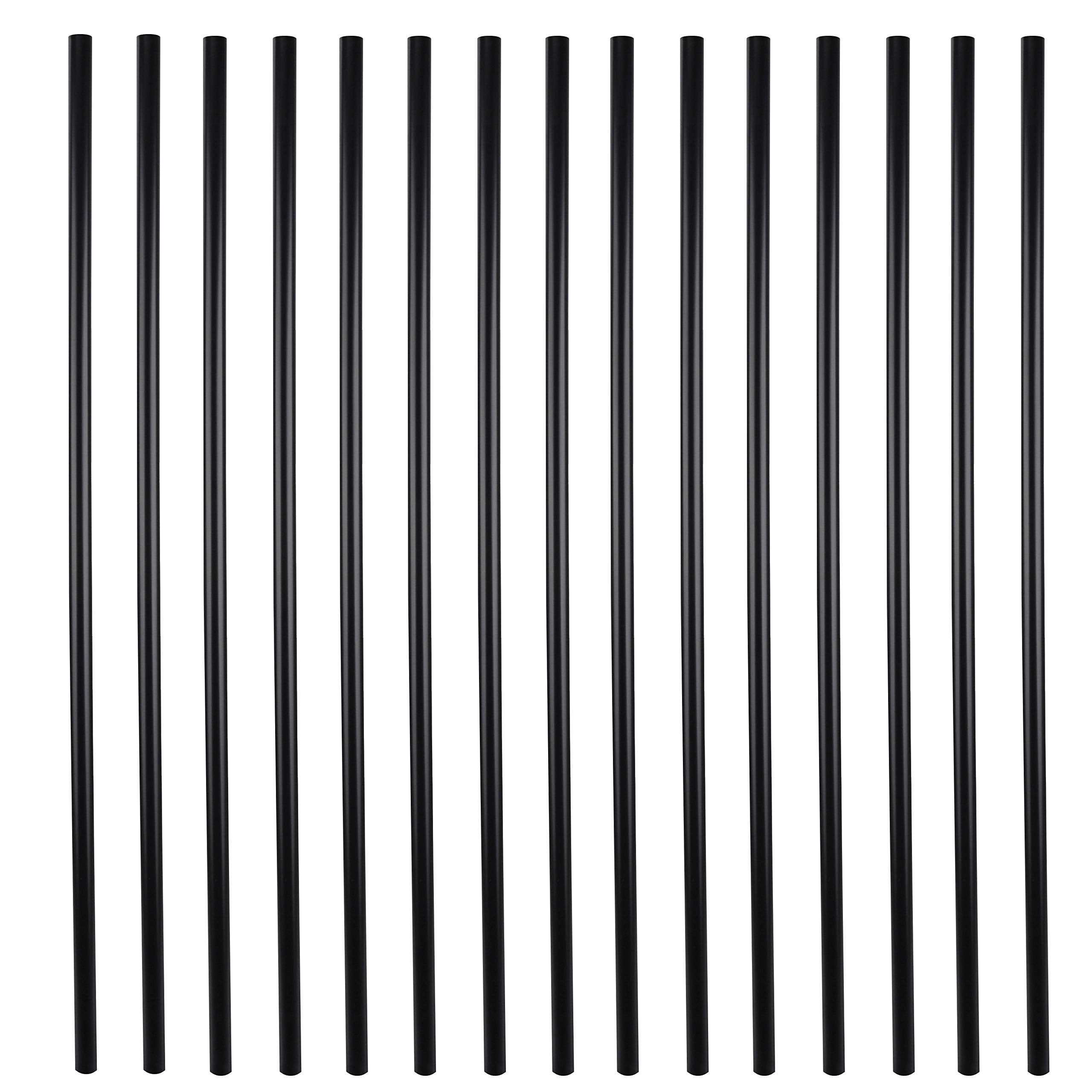 32 Inches Myard Classic Hollow Round Iron Deck Balusters for Deck Railing Porch (50-Pack, Matte Black)