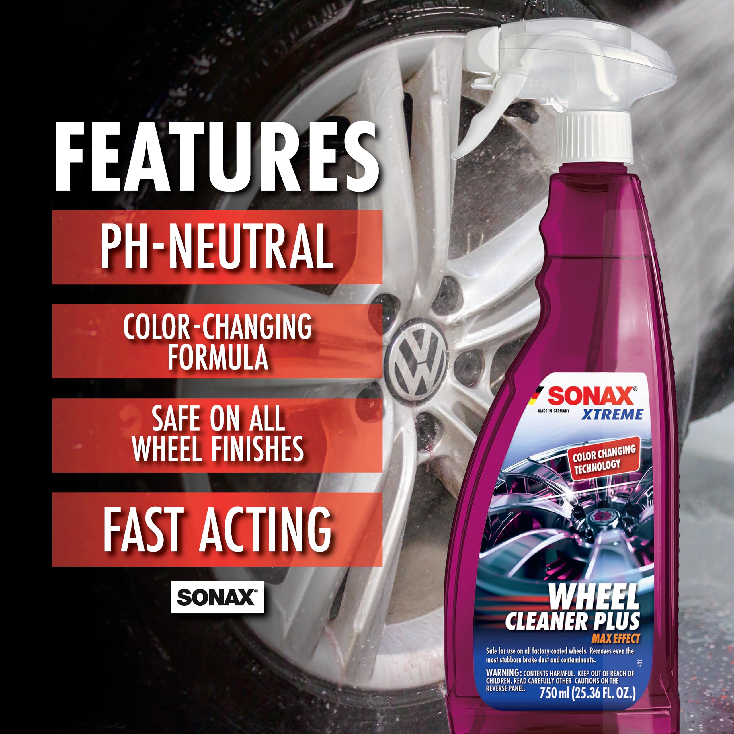 Sonax (230505) Wheel Cleaner Plus - 169.1 fl. oz.