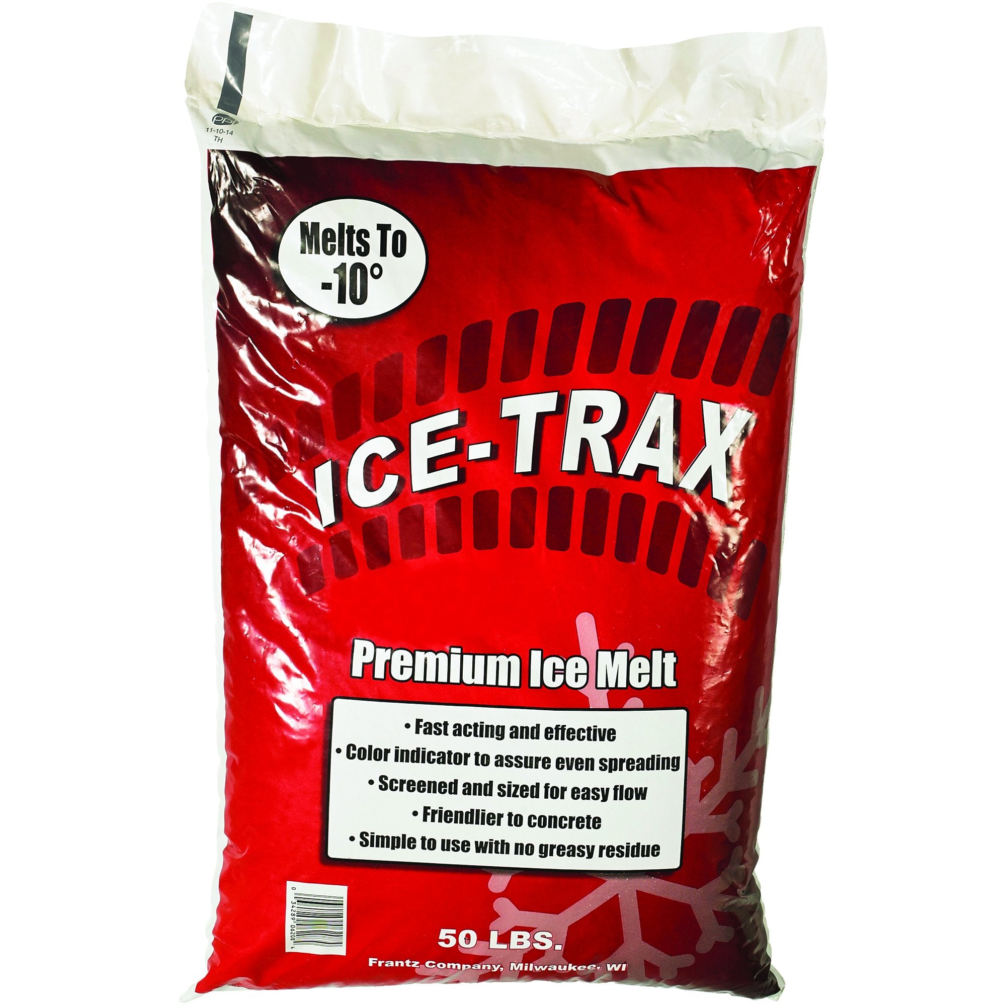 Partners Brand Premium Ice Melt, Blue (50 lb. Bag) Industrial Grade, Concrete Safe, Slip-Free Solution for Melting Ice on Sidewalks, Driveways, and Parking Lots in Freezing Temperatures