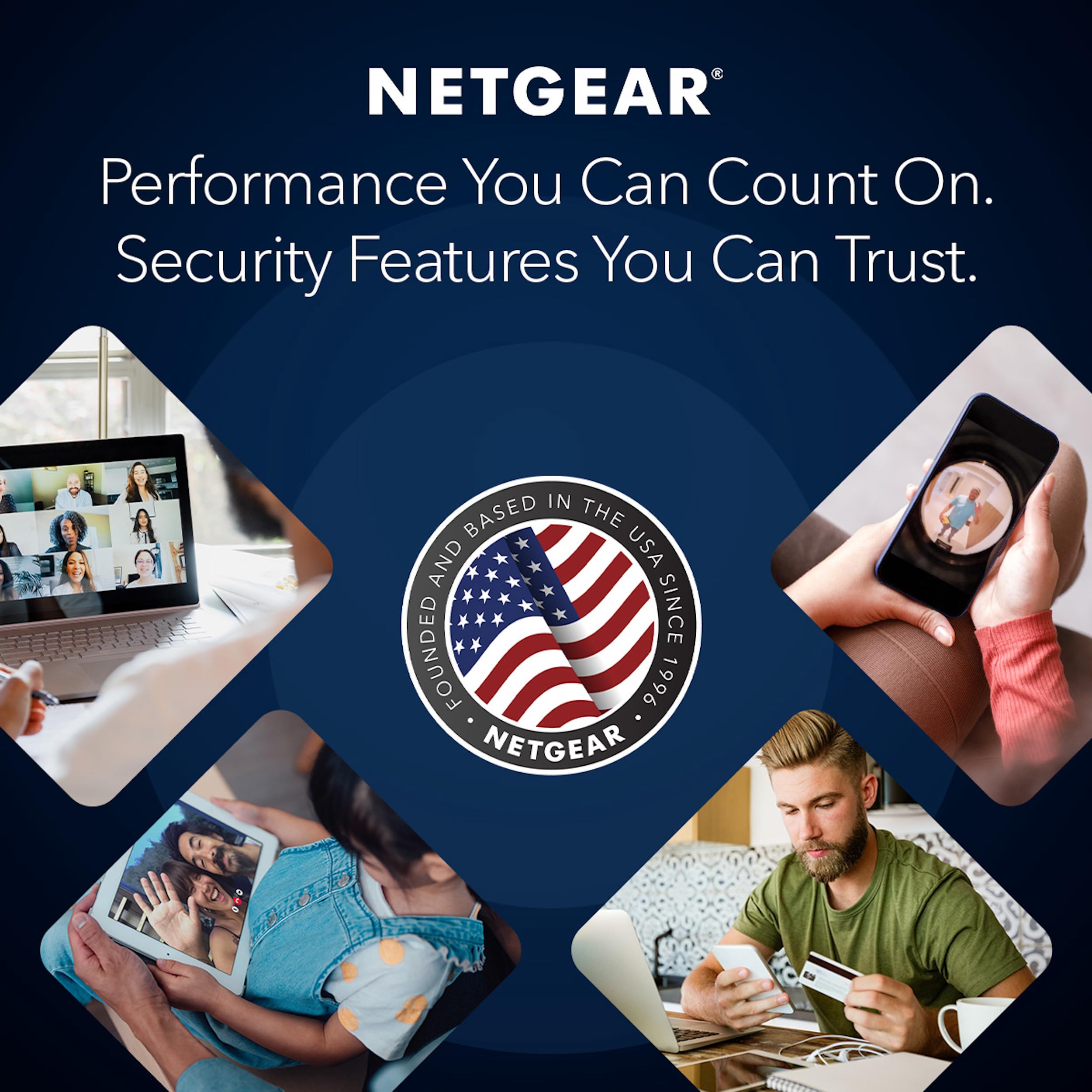 NETGEAR Nighthawk Tri-Band Whole Home Mesh WiFi 6 System (MK73S) – Router + 2 Satellite Extenders - 3Gbps Speed - Coverage up to 4,500 sq. ft., 25 Devices - Includes 1-Year Armor – AX3000 802.11ax