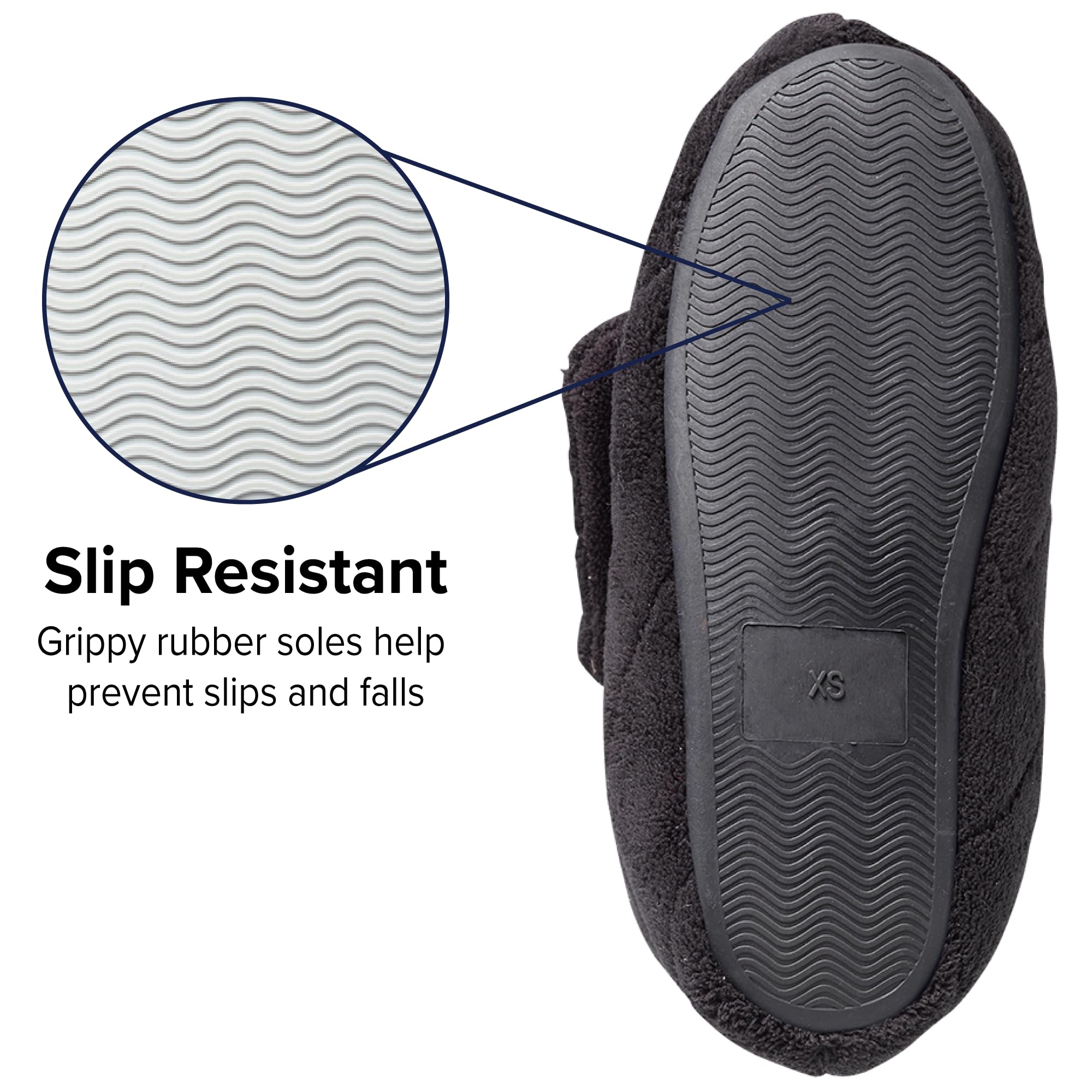 Silverts Diabetic Boots for Women Wide Width, Shoes for Edema and Swollen Feet, Diabetic Slippers, Lymphedema Shoes for Women Extra Wide, Edema Boots - Black LGE