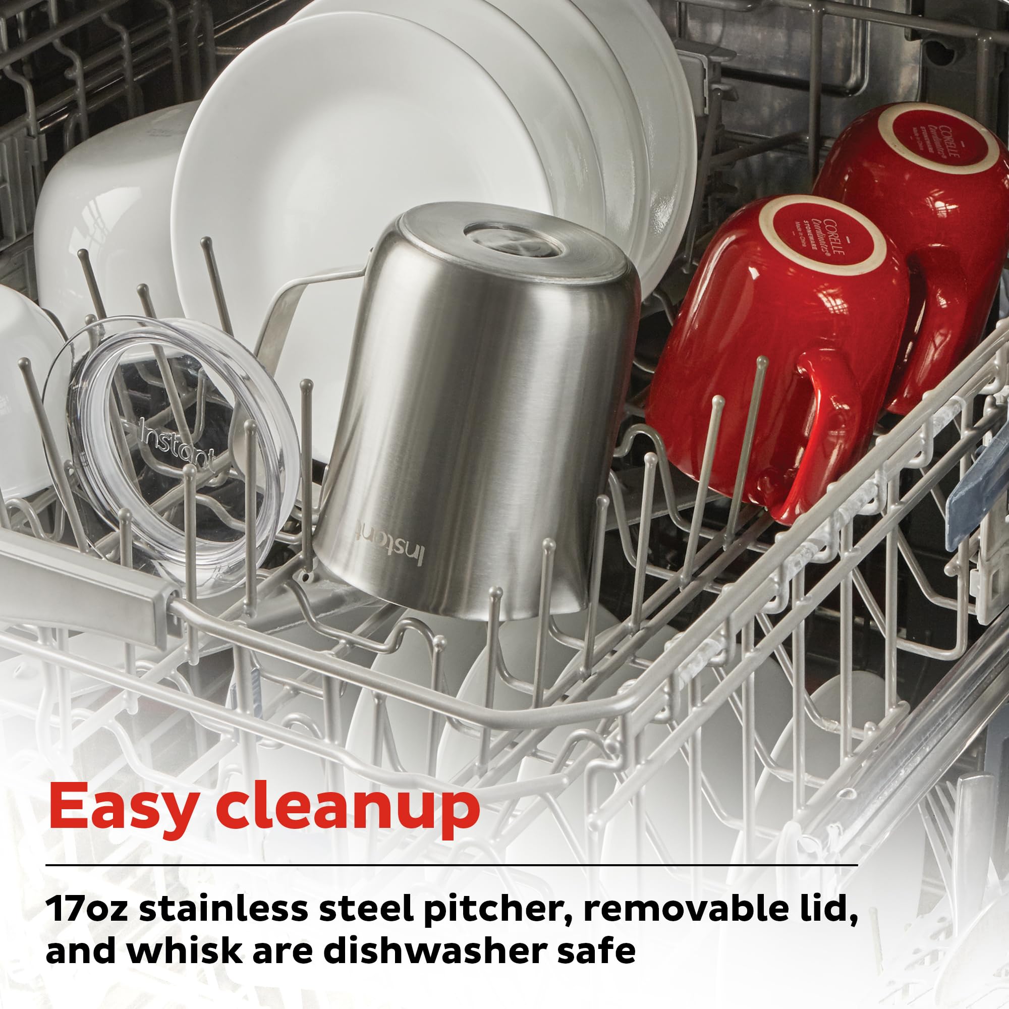 Instant Pot Instant MagicFroth 9-in-1 Electric Milk Steamer and Frother, 17oz Stainless Steel Pitcher, Hot and Cold Foam Maker and Milk Warmer for Lattes, Cappuccinos, Macchiato