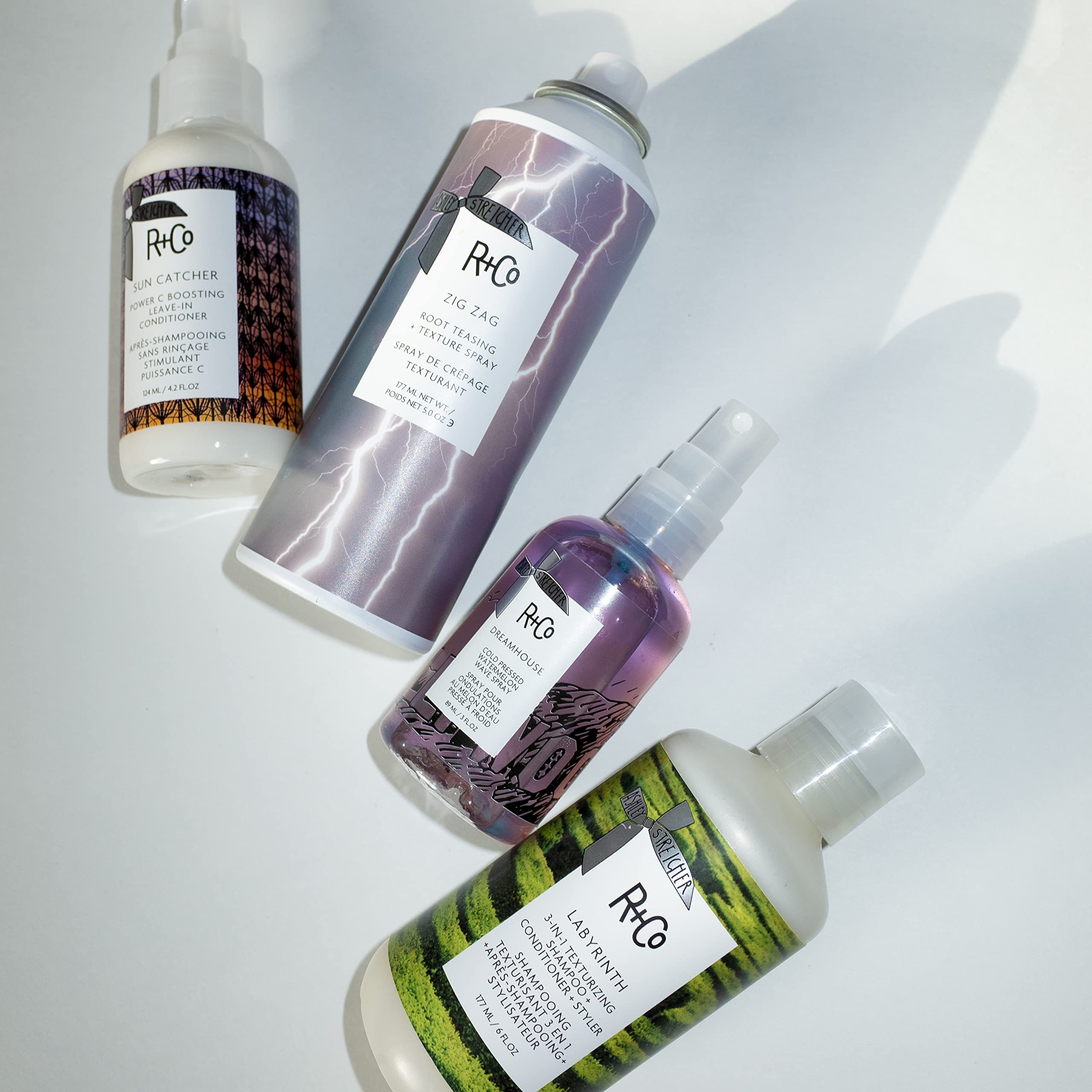 R+Co Labyrinth 3-in-1 Texturizing Shampoo + Conditioner + Styler | Touchable Texture + Volume + Hydration | Vegan + Cruelty-Free | 6 OZ