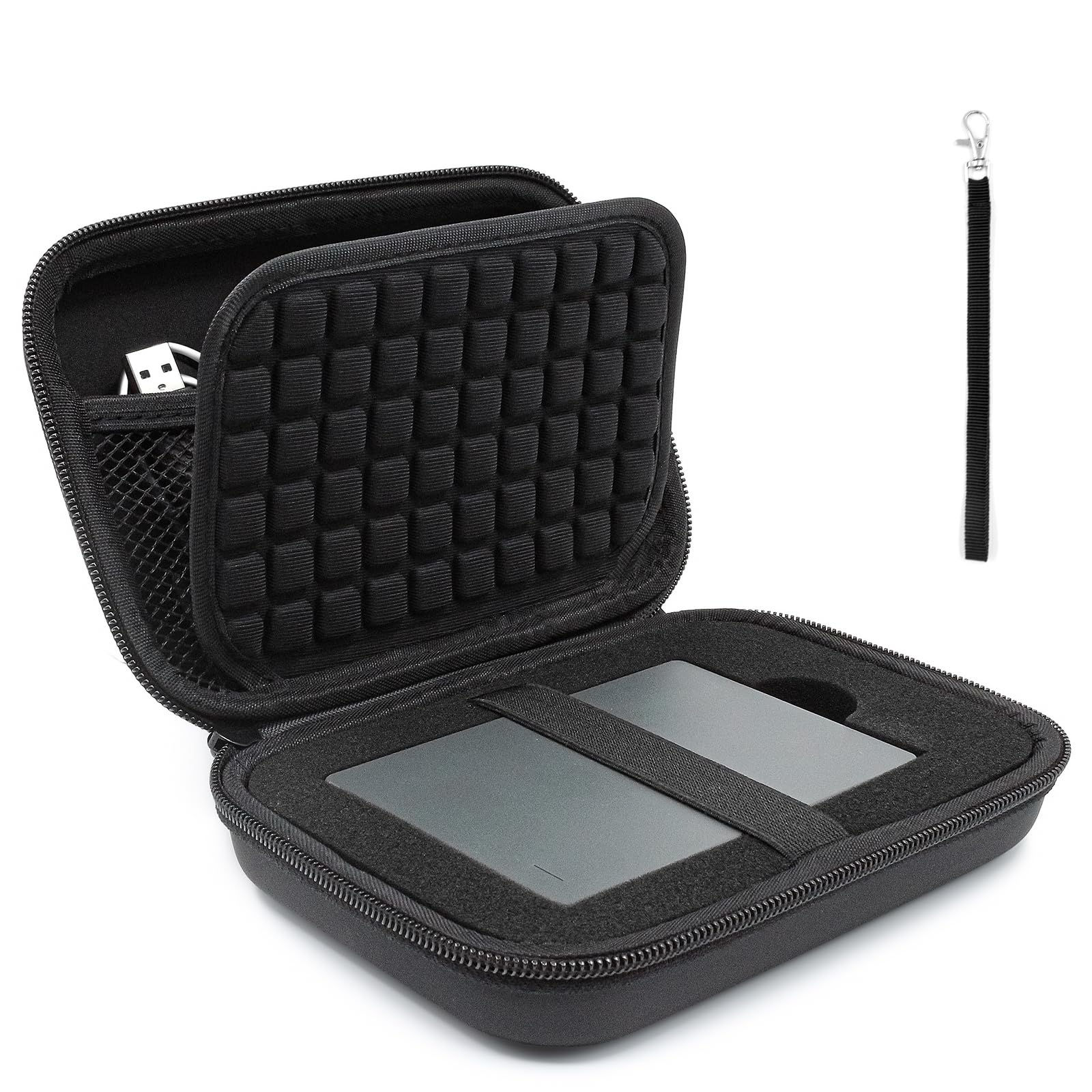 External Hard Drives Carrying Case Protection Hard EVA Case for Seagate External Hard Drive 1TB 2TB 3TB 4TB 5TB Portable HDD Hard Drive Case Mesh Inner Pocket Travel Pouch Organizer Storage Bag