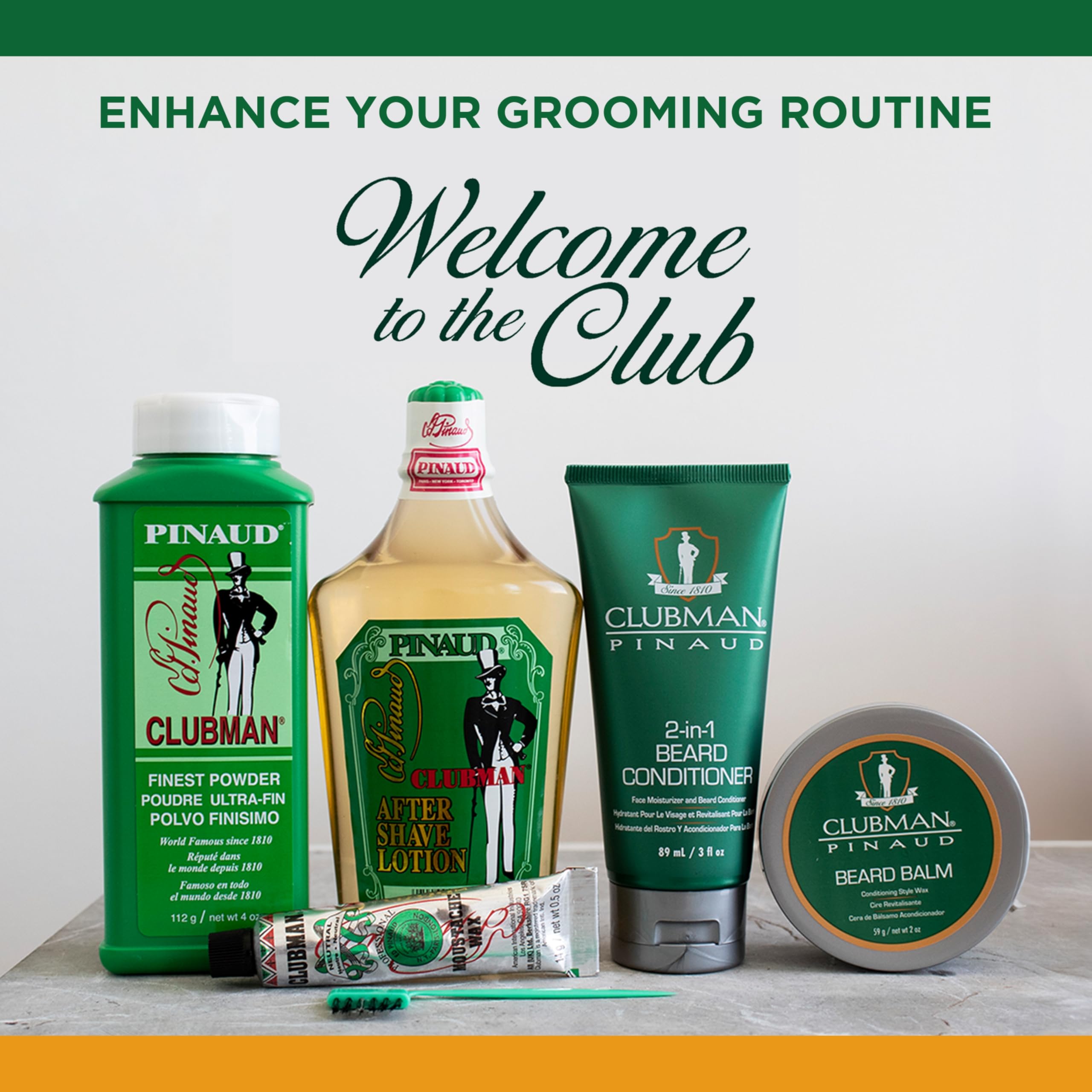 Clubman Pinaud 2-in-1 Beard Conditioner for Men - Beard Softener for Men, Moisturizes Beards & Hydrates Skin, 3 fl oz