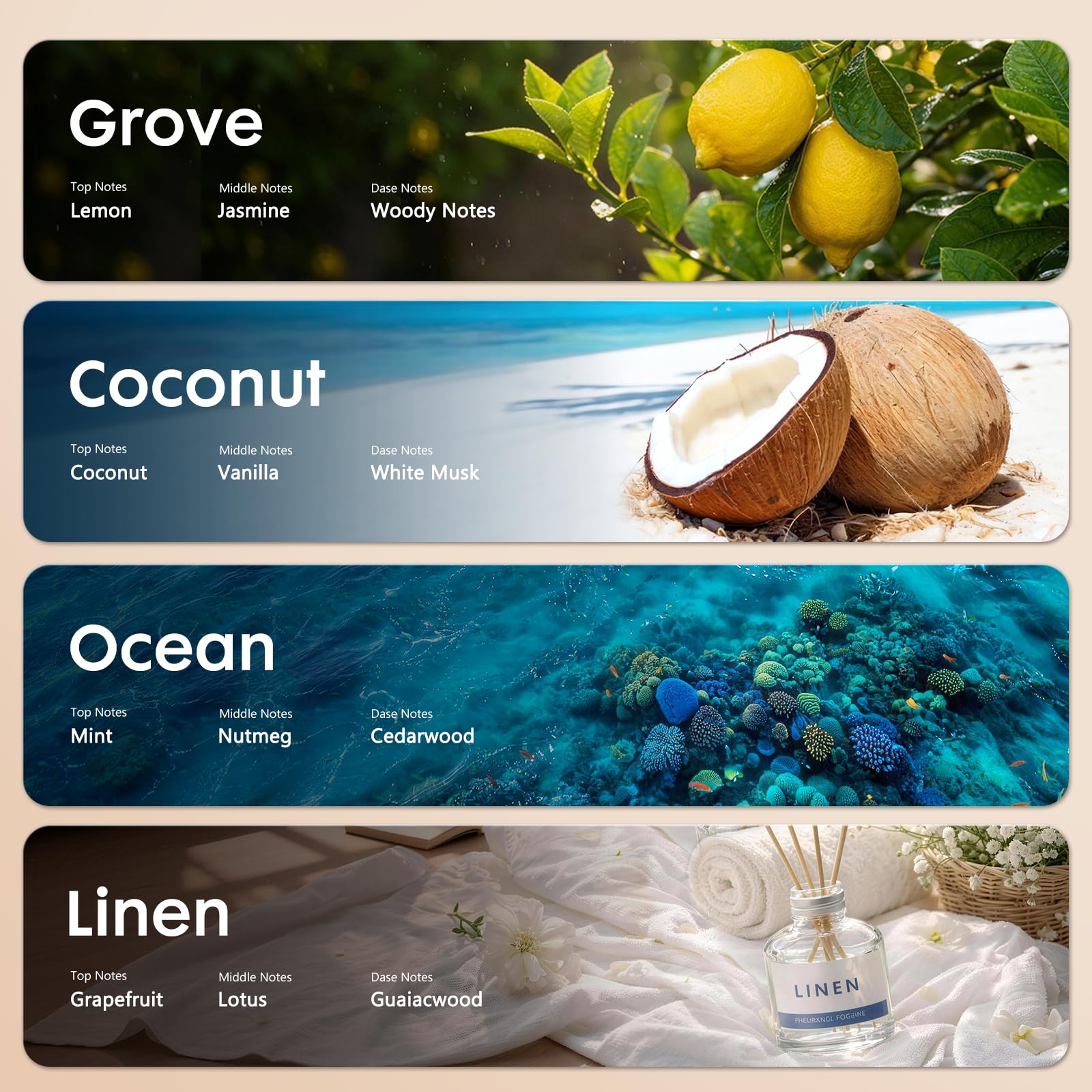 PERPOTAO Wooden Car Air Freshener for Vent, Refillable Essential Oil Diffuser Clip, Long-Lasting Natural Scent, Sustainable Wood & Metal Luxury Auto Deodorizer -Pine scent