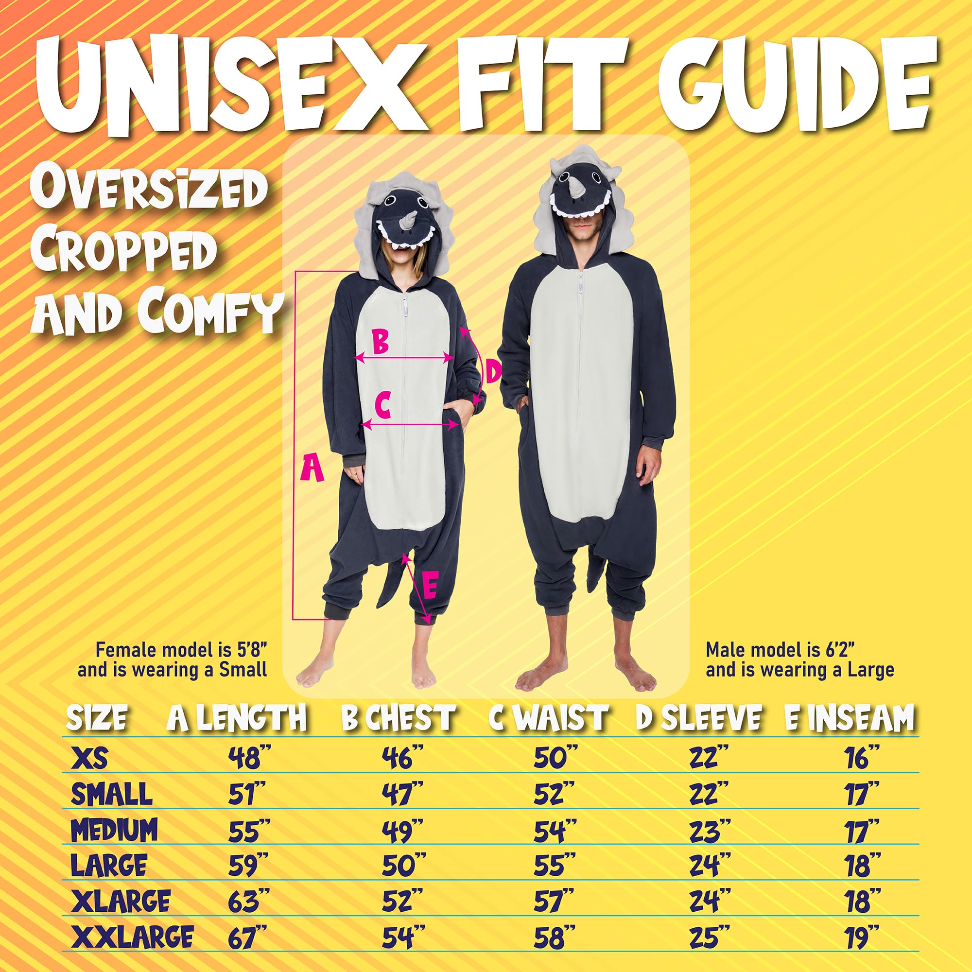 Funziez! Adult Onesie Halloween Costume - Animal and Sea Creature - Plush One Piece Cosplay Suit for Adults, Men and Women