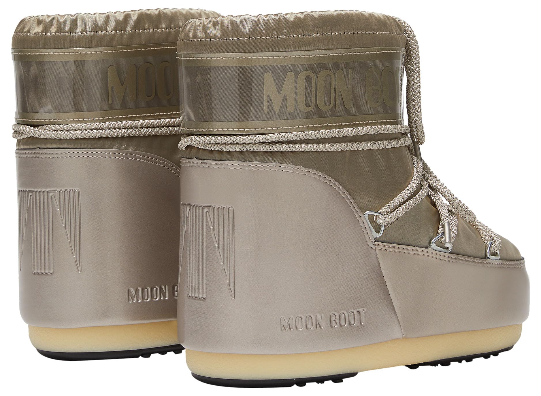 Moon Boot, Icon Low Glance Unisex Boots, 39/41, Platinum