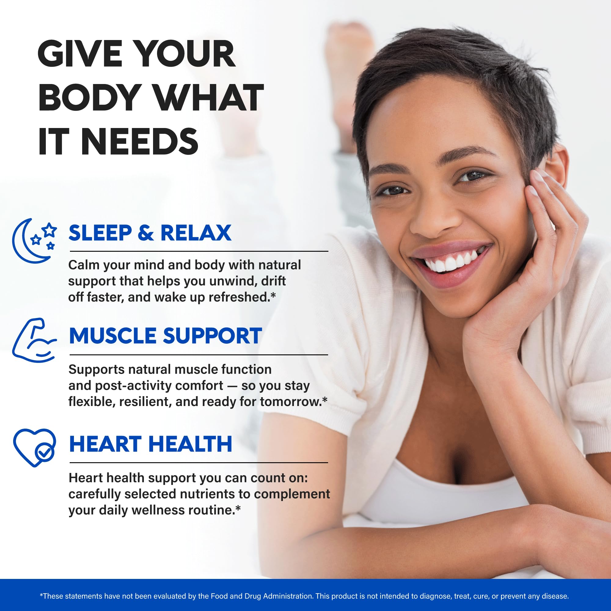 Magnesium Supplement - 5 in 1 Complex | Glycinate | Citrate | Malate | Taurate | Oxide - Made in USA - Stress, Muscle & Heart Support - Vegan, Natural, Non-GMO - 180 Capsules, 2 Month Supply