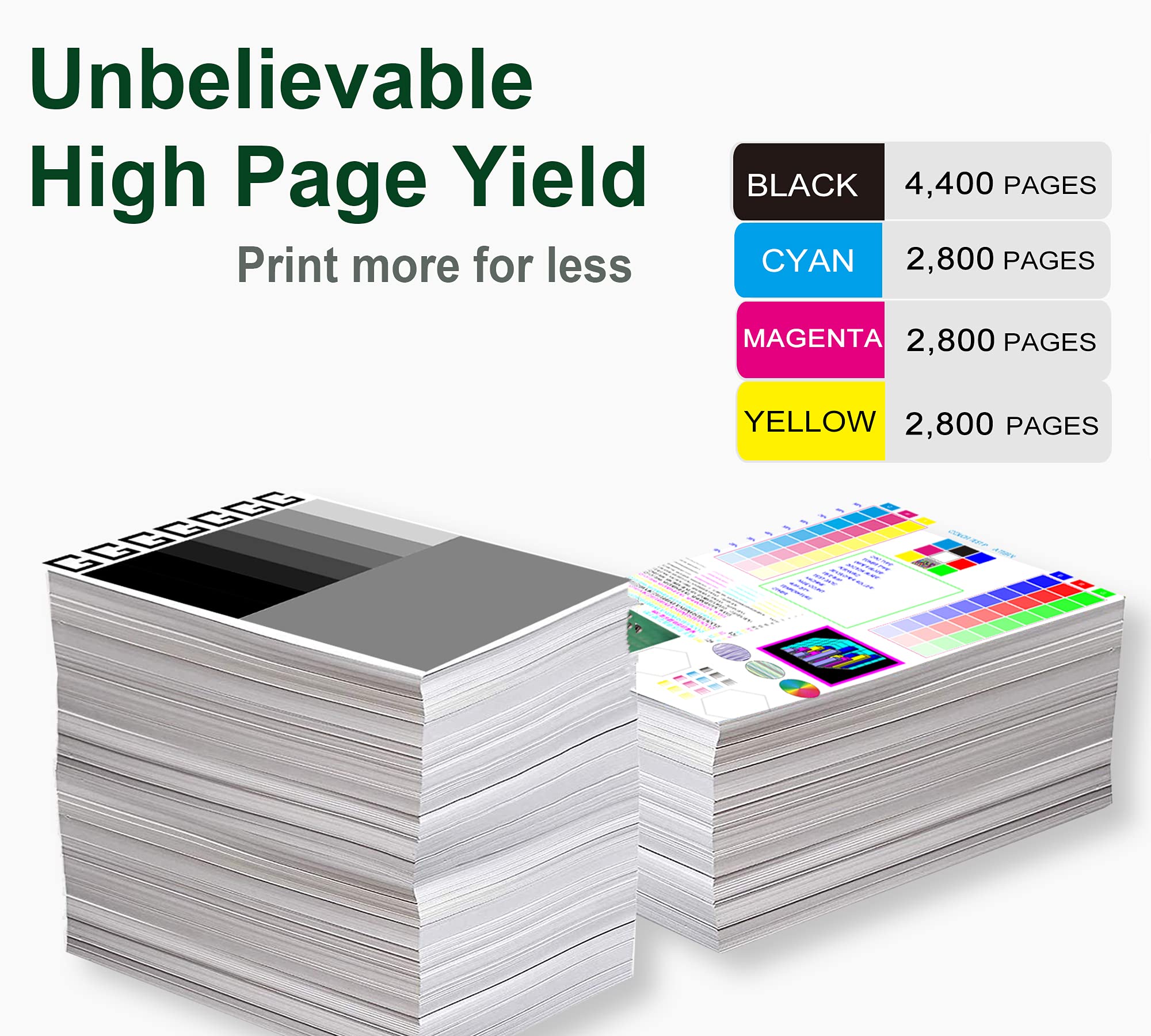 305A Black,Cyan,Magenta,Yellow Toner Cartridges 4 Pack for HP Laserjet Pro 400 Color M451dn M451nw M451dw MFP M475dw M475dn Pro 300 M375nw Toner