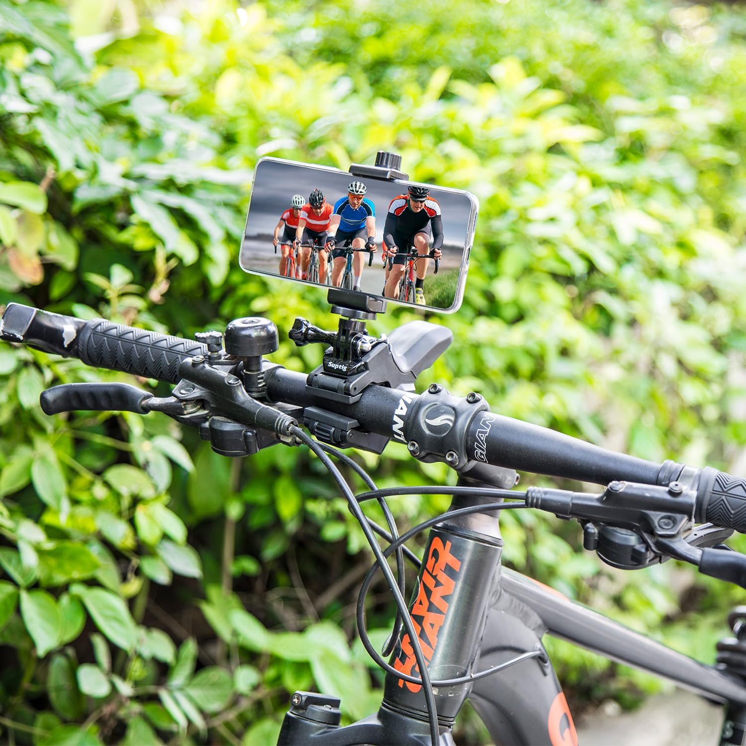 Suptig Phone Holder Desk Gooseneck Mount, Cell Phone Clamp Clip for Pole, Mount Stand, Compatible for iPhone 16 Plus iPhone 15 Pro 14 Plus Xs Max XR X 8 7 6 6s Plus and Other 4-7'' Device