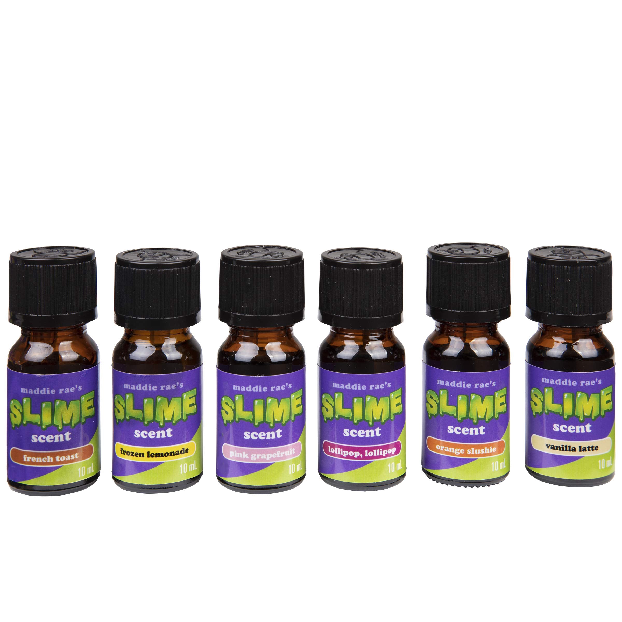 Maddie Rae's Slime Yummy Scented Oils (12 Pack) - X Large 10ml (.34 oz) Natural Food Fragrance Bottles for Diffusers, Aromatherapy, Essential Oil, DIY Candle & Soap Making, Crafts, Supplies, Gift