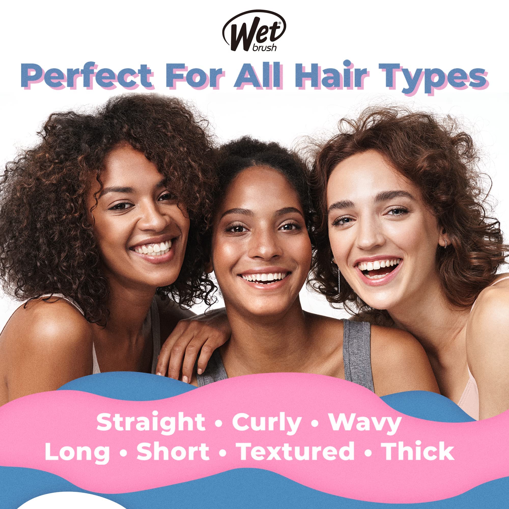 Wet Brush Shine Enhancer - Exclusive Ultra-soft IntelliFlex Bristles Leave Hair Shiny And Smooth For All Hair Types - For Women, Men, Wet And Dry Hair