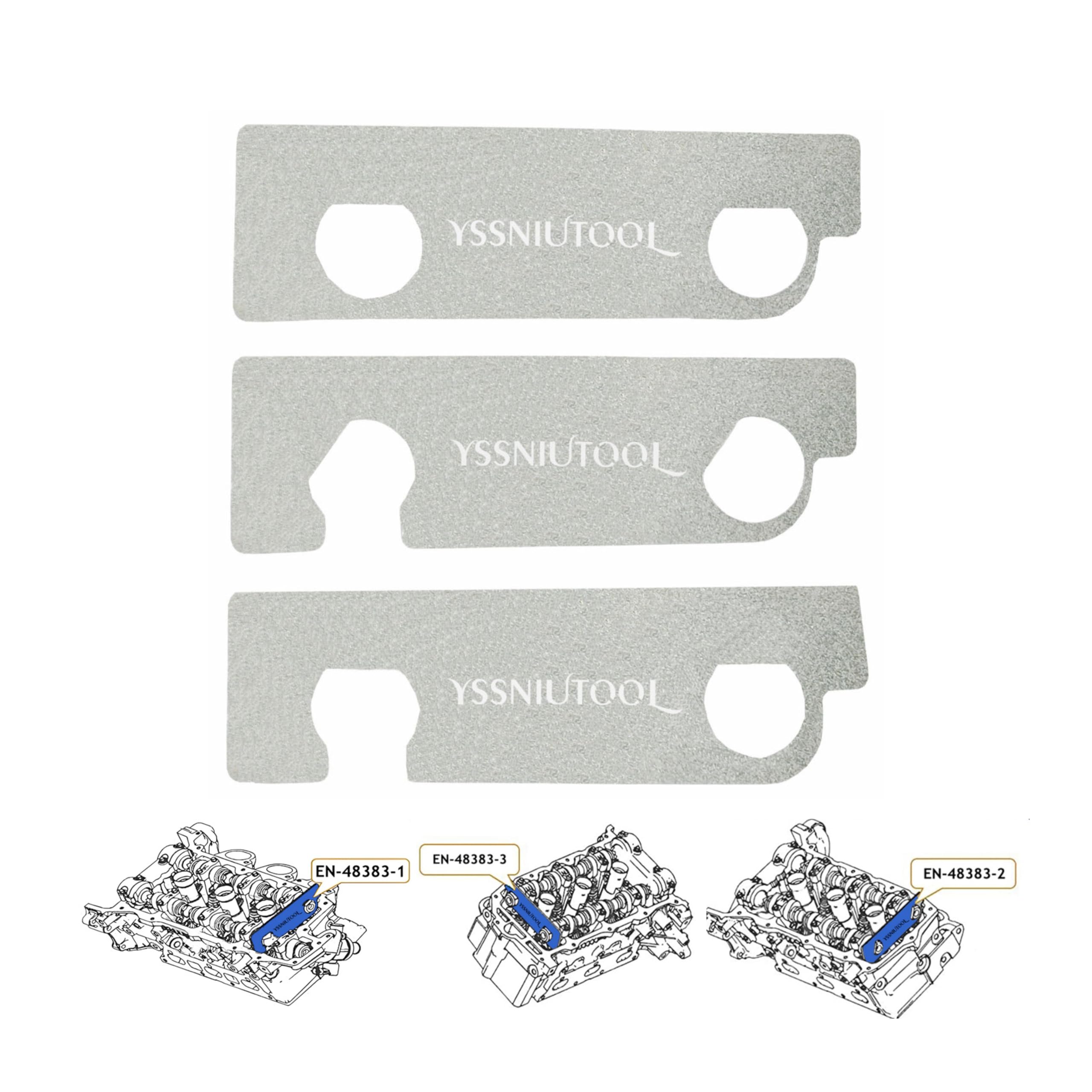 YSSNIUTOOL EN 48383 Camshaft Retaining Tool EN 46105 Compatible with Cadillac Buick Chevrolet Vauxhall Saab Pontiac Equinox Holden Saturn Cam Alignment Holding Kit for V6 2.8L 3.0L 3.6L Engines