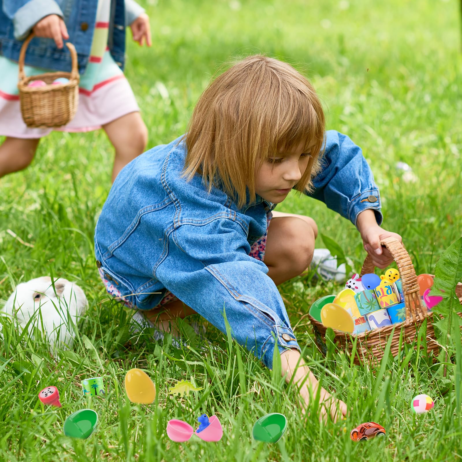 GOAUS Easter Egg Fillers Party Favors for Kids, 220 Pcs Small Toys Prizes Bulk, Goodie Bags Stuffers, Treasure Box Toys for Classroom, Prize Box Birthday Goody Bag