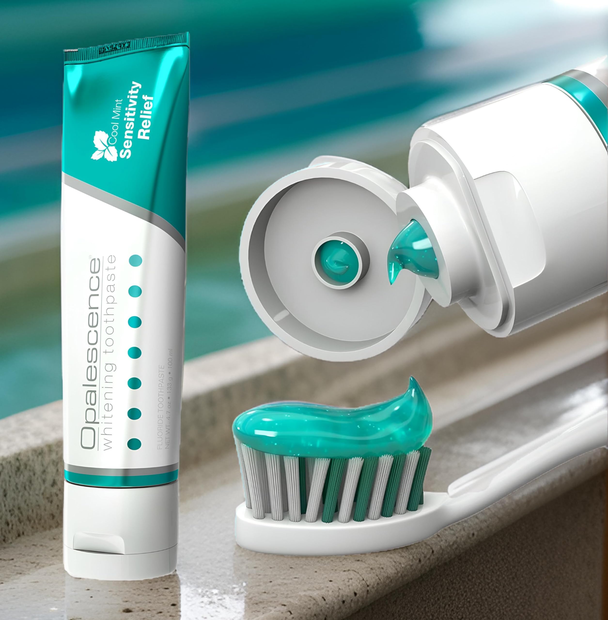 Opalescence Whitening Toothpaste for Sensitive Teeth (1 Pack) - Oral Care, Mint Flavor, Gluten Free - TP-5167-1