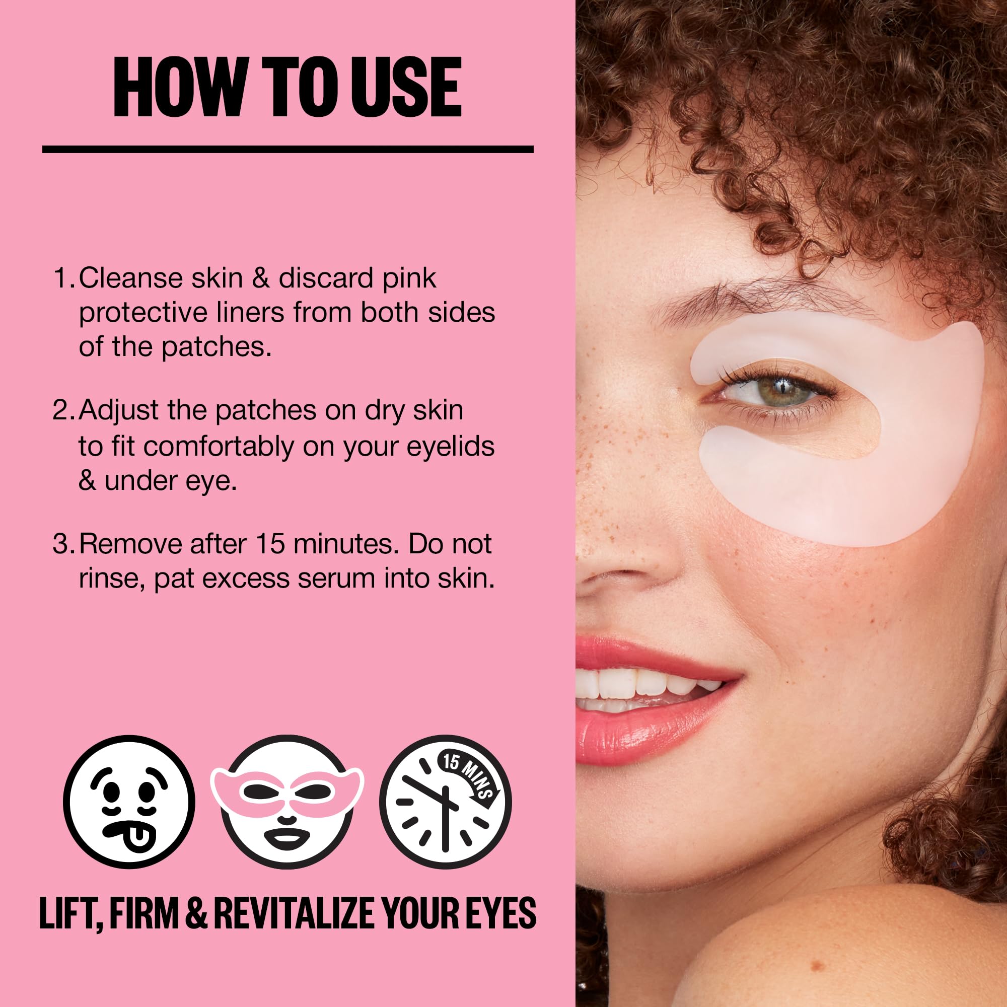 PEACE OUT Retinol Eye Lift Patches, 360° Biocellulose Eye Mask with Encapsulated Retinol & Peptides, Firming and Smoothing Eye Patches for Fine Lines, Wrinkles, 5 Pairs
