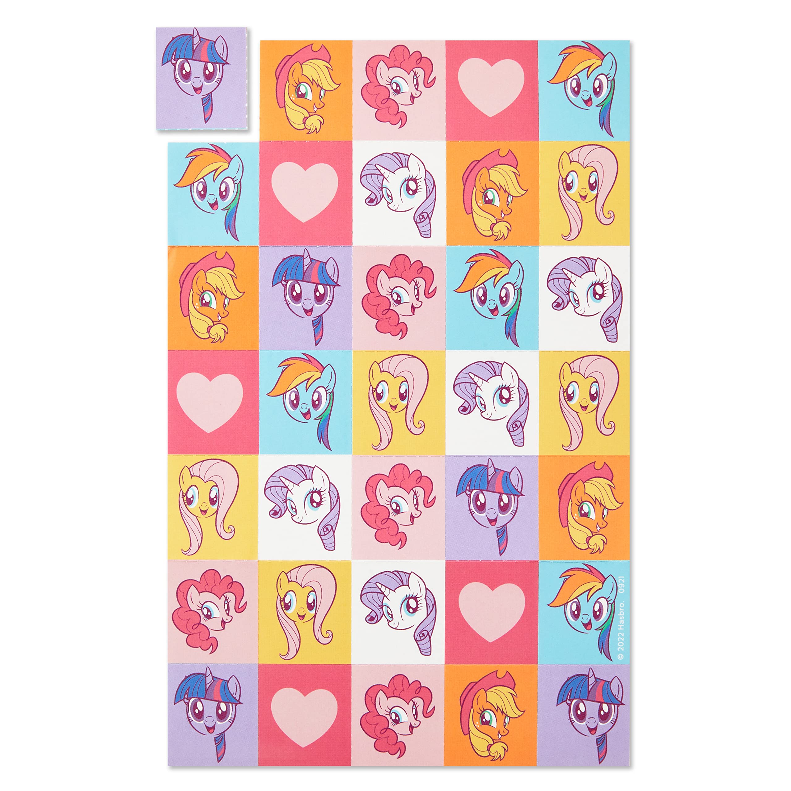 Hallmark My Little Pony Valentines Day Cards and Mailbox for Kids School Classroom Exchange (1 Box, 32 Valentine Cards, 35 Stickers, 1 Teacher Card)