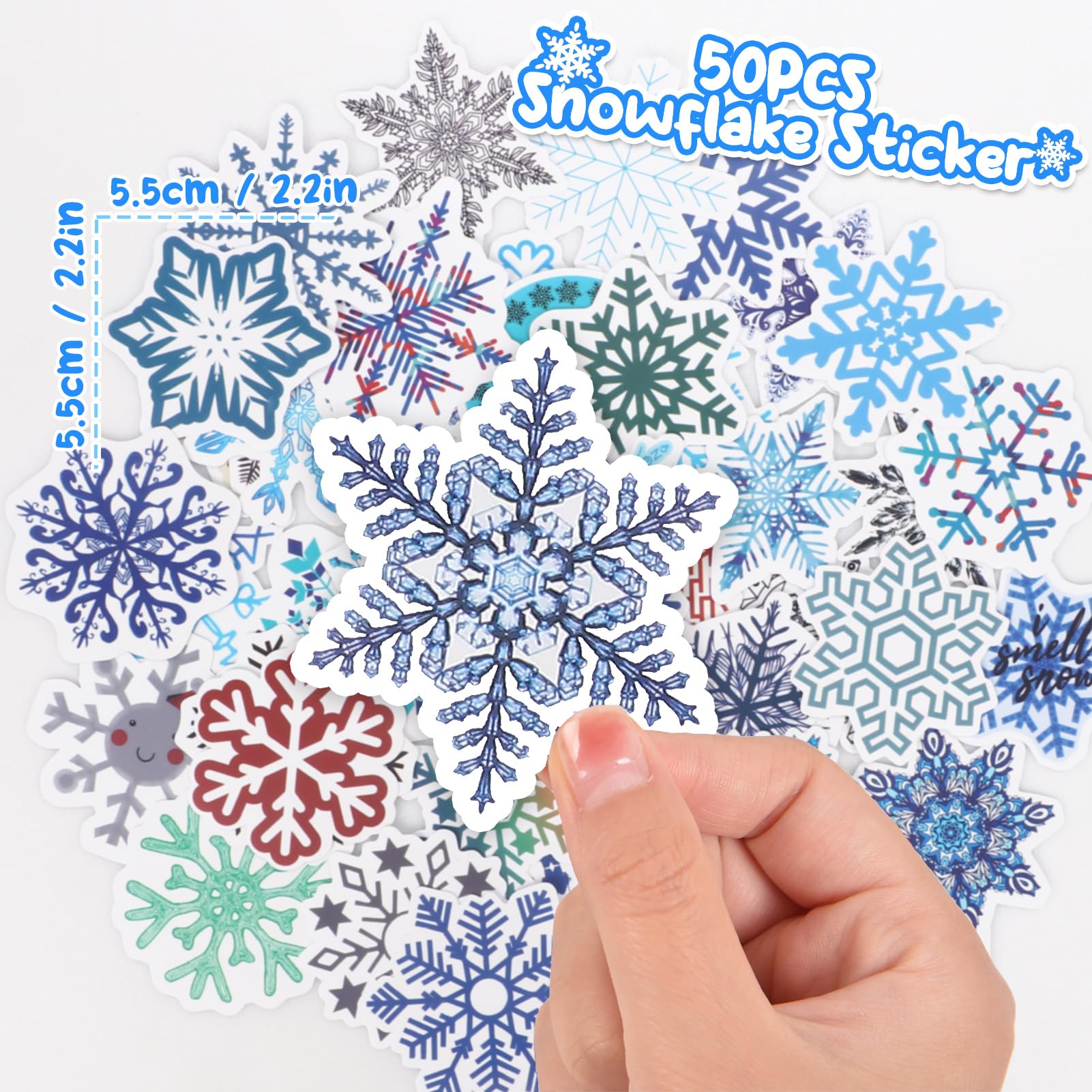 Golray 98pcs Snow Party Favors Birthday Supplies for Girls Kids Snowflake Straw Bubble Wands Sticker Toy Prize Filler Goodie Bag Stuffer Winter Girl Party Favors