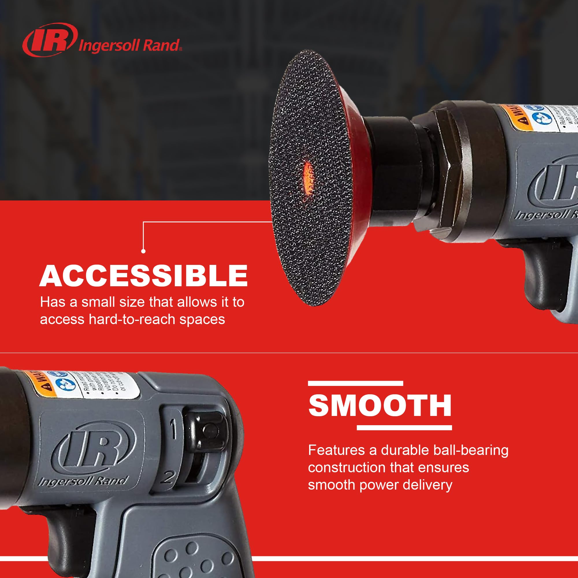 Ingersoll Rand 3128KA Mini Random Orbital Sander Kit