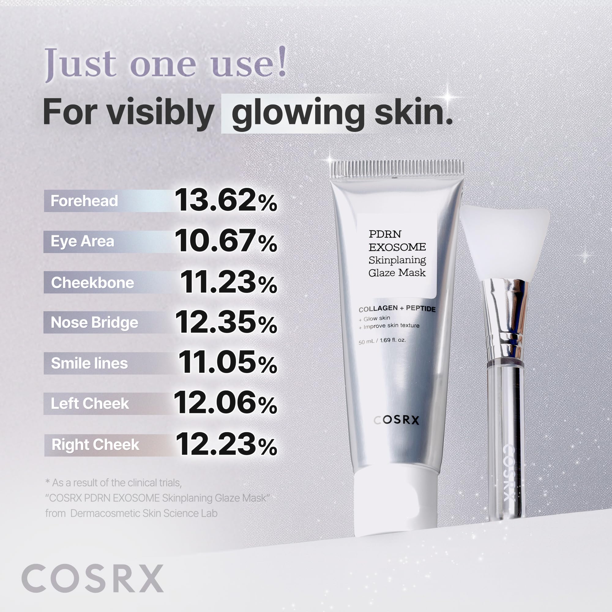 COSRX PDRN EXOSOME Glaze Wrapping Mask with SALMON DNA PDRN, Easy Peel-Off Overnight Mask for Glass Skin, Firmness, Elasticity & Skin Texture Care,1.69 fl. Oz, Korean Skin Care