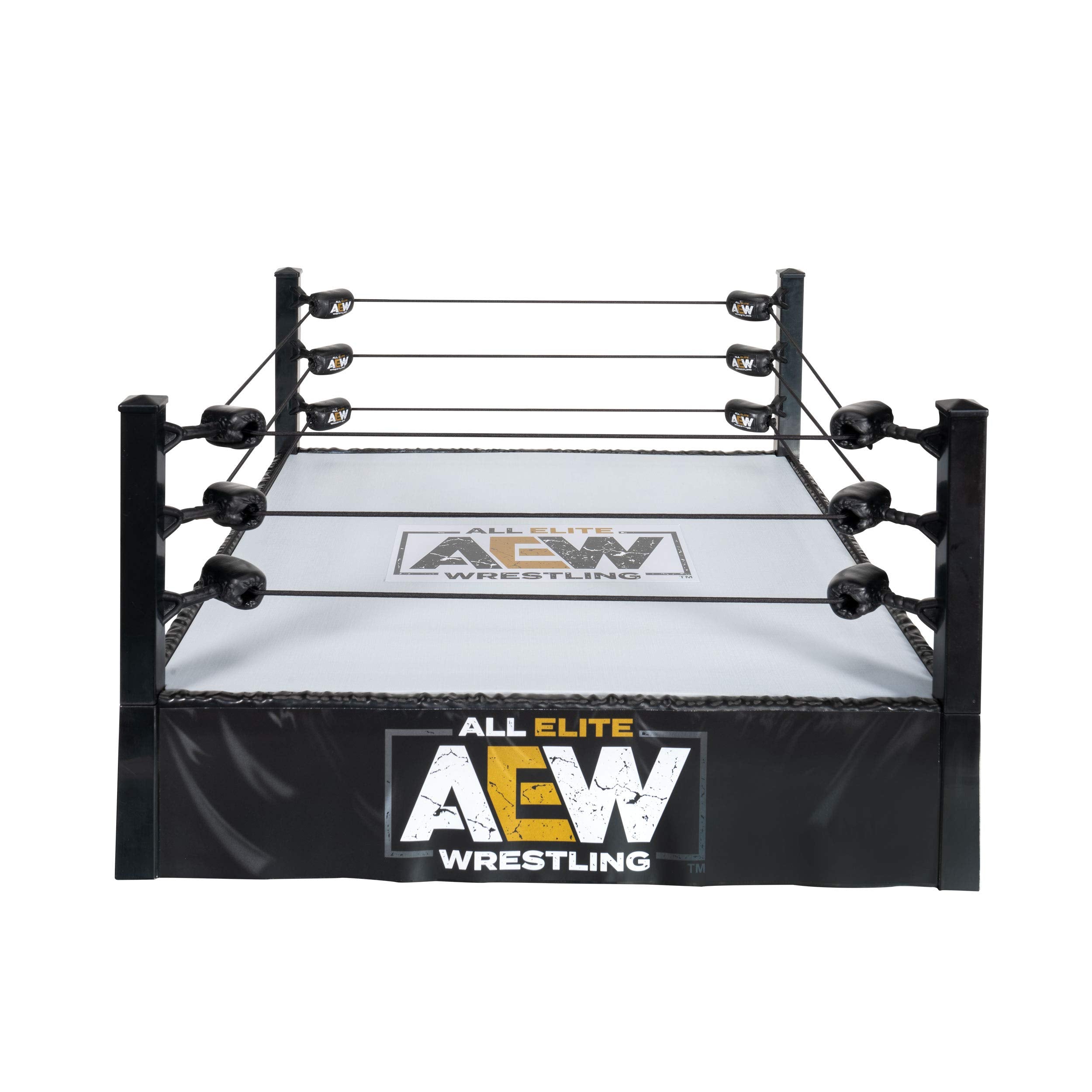 All Elite Wrestling Unrivaled Collection Action Ring - Authentic Action Ring, with Flexible Tension Ring Ropes