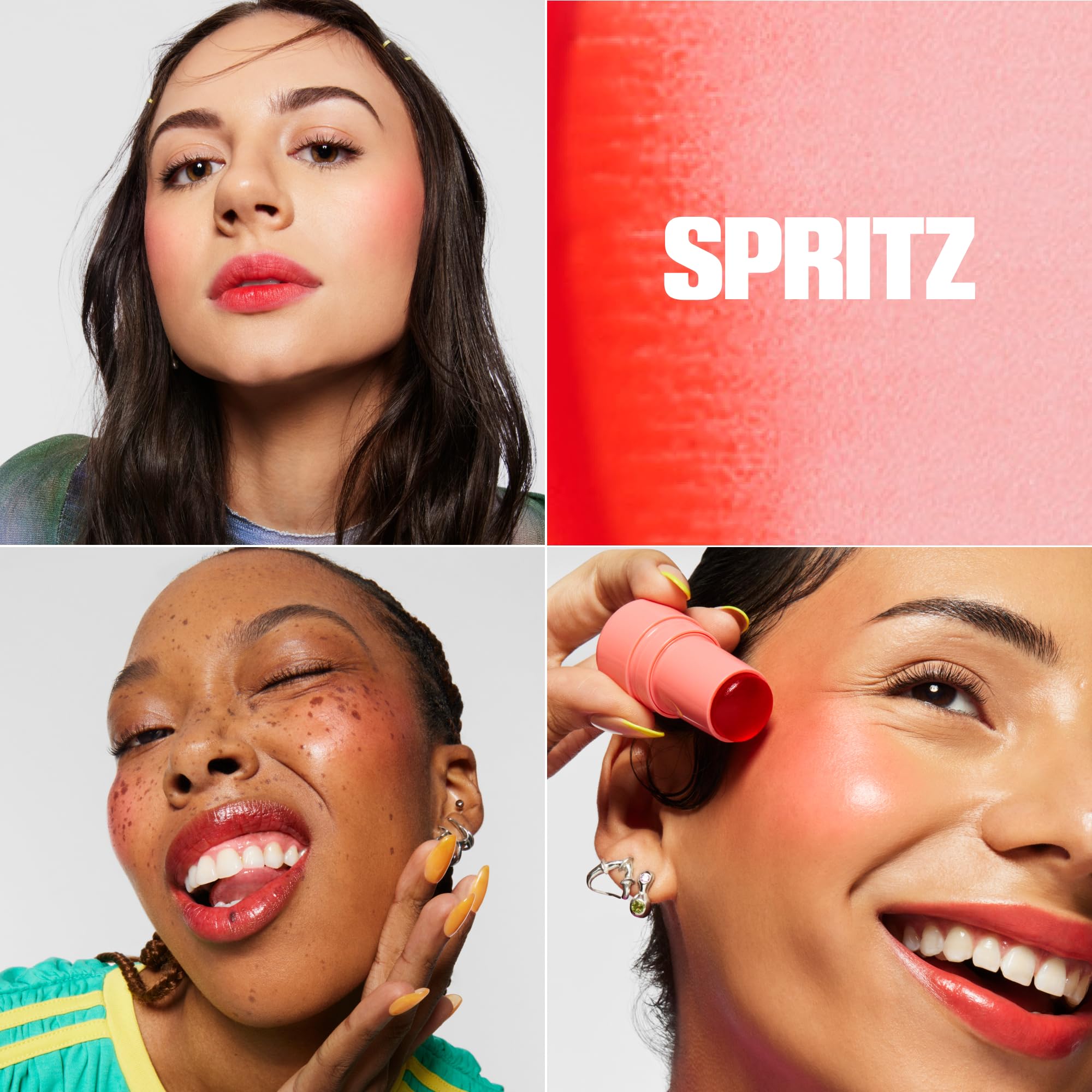 Milk Makeup Cooling Water Jelly Tint, Spritz (Coral) - 0.17 oz - Sheer Lip & Cheek Stain - Buildable Watercolor Finish - 1,000+ Swipes Per Stick - Vegan, Cruelty Free