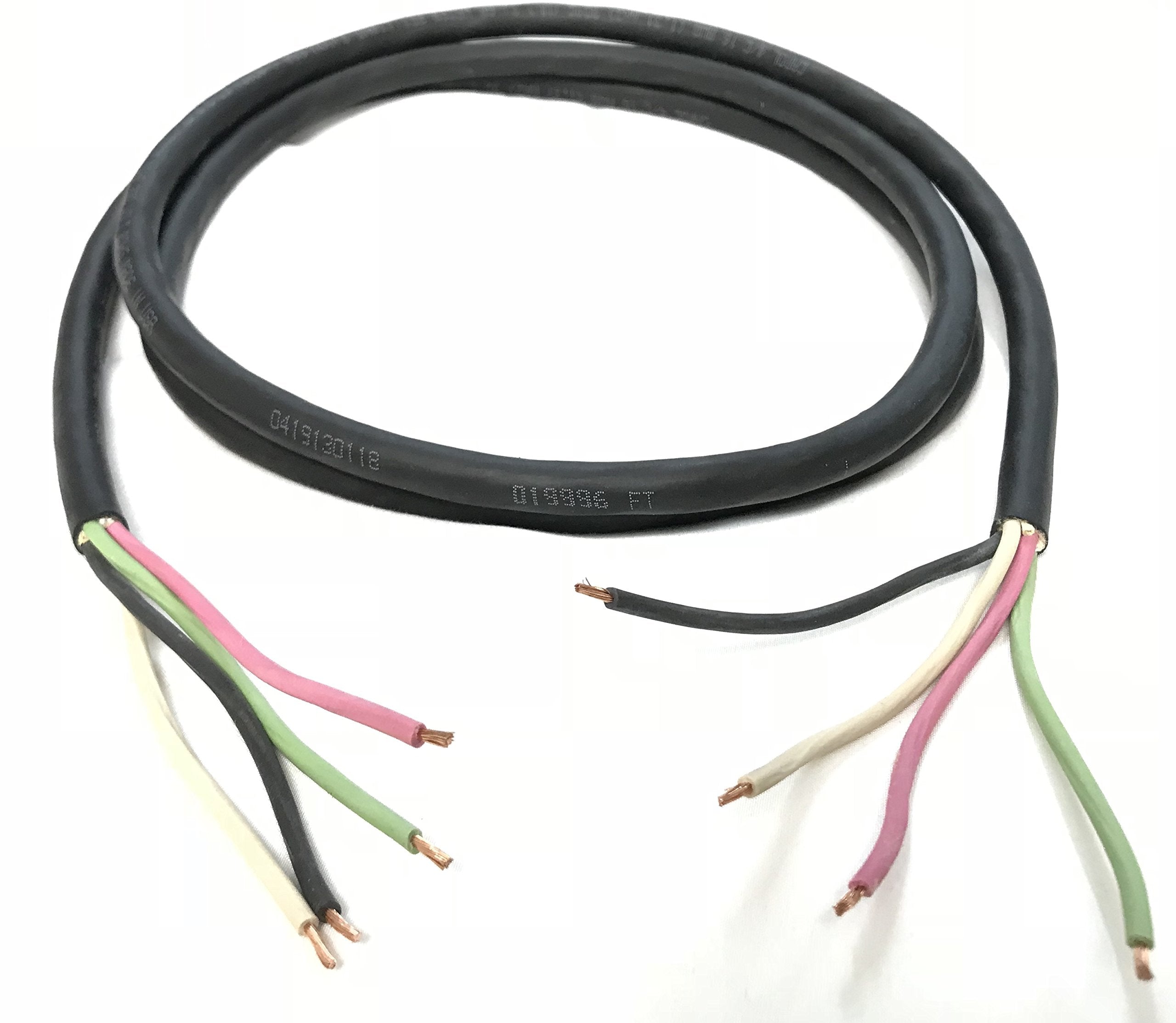 64100 6/4 SOOW- 100 ft Non-UL 600V 90C Heavy Duty Portable Power Cable/Wire/Cord for Indoor, Outdoor use, Black 6 Gauge 4 Conductor