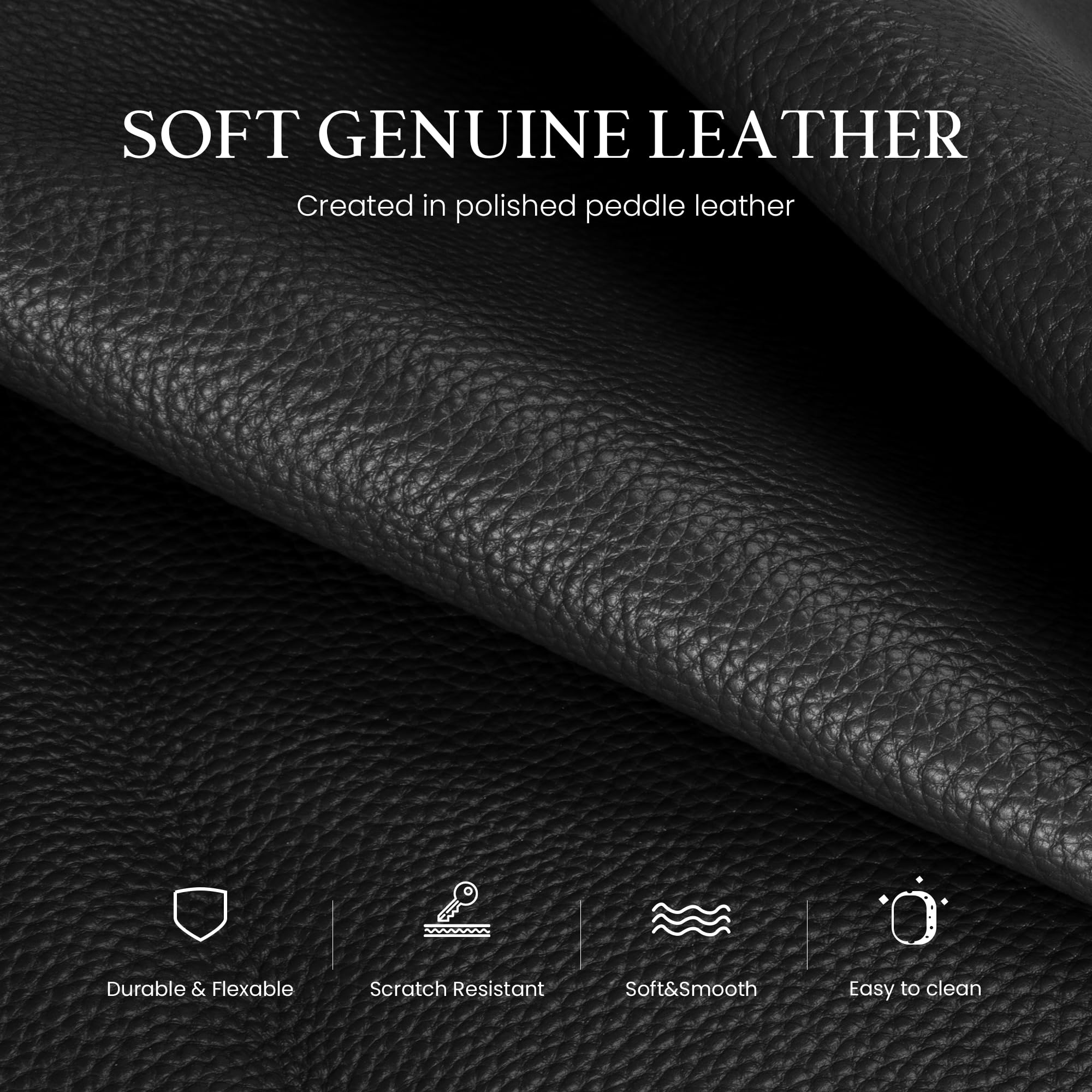 befen Black Leather Tote Bag for Women Medium, Womens Designer Satchel Handbags Crossbody Top Handle Purse with Shoulder Strap