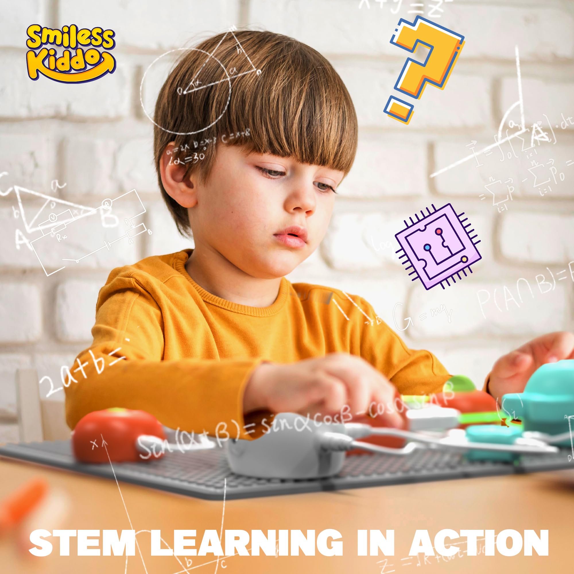 SMILESSKIDDO Science Kits for Kids - STEM Kits for Kids, Electronics Exploration Kit, Over 400 Projects, 35 Circuit Parts, STEM Educational Toy Gifts for Kids Boys Girls Ages 3 4 5 6 7 8 9 10 11 12