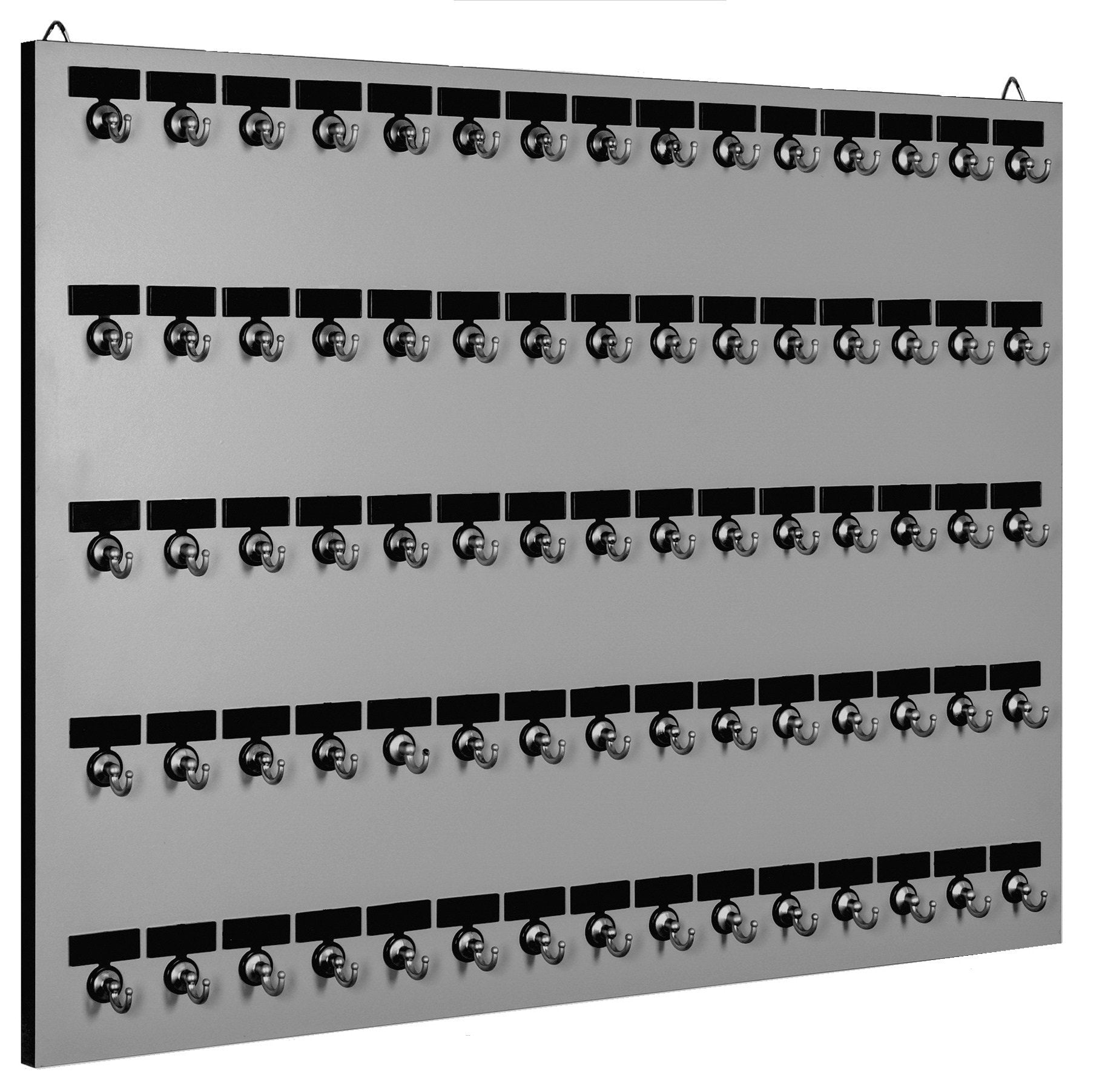 KEY RACK, KEY ORGANIZER, # 75MGN with 75 Bolted Metal Hooks & Nameplate for Dealerships/Realtors/Factories/Offices/Hospitals/Schools/Public Storage (FREE 75 Sets of Tag & Ring), D & M in the USA