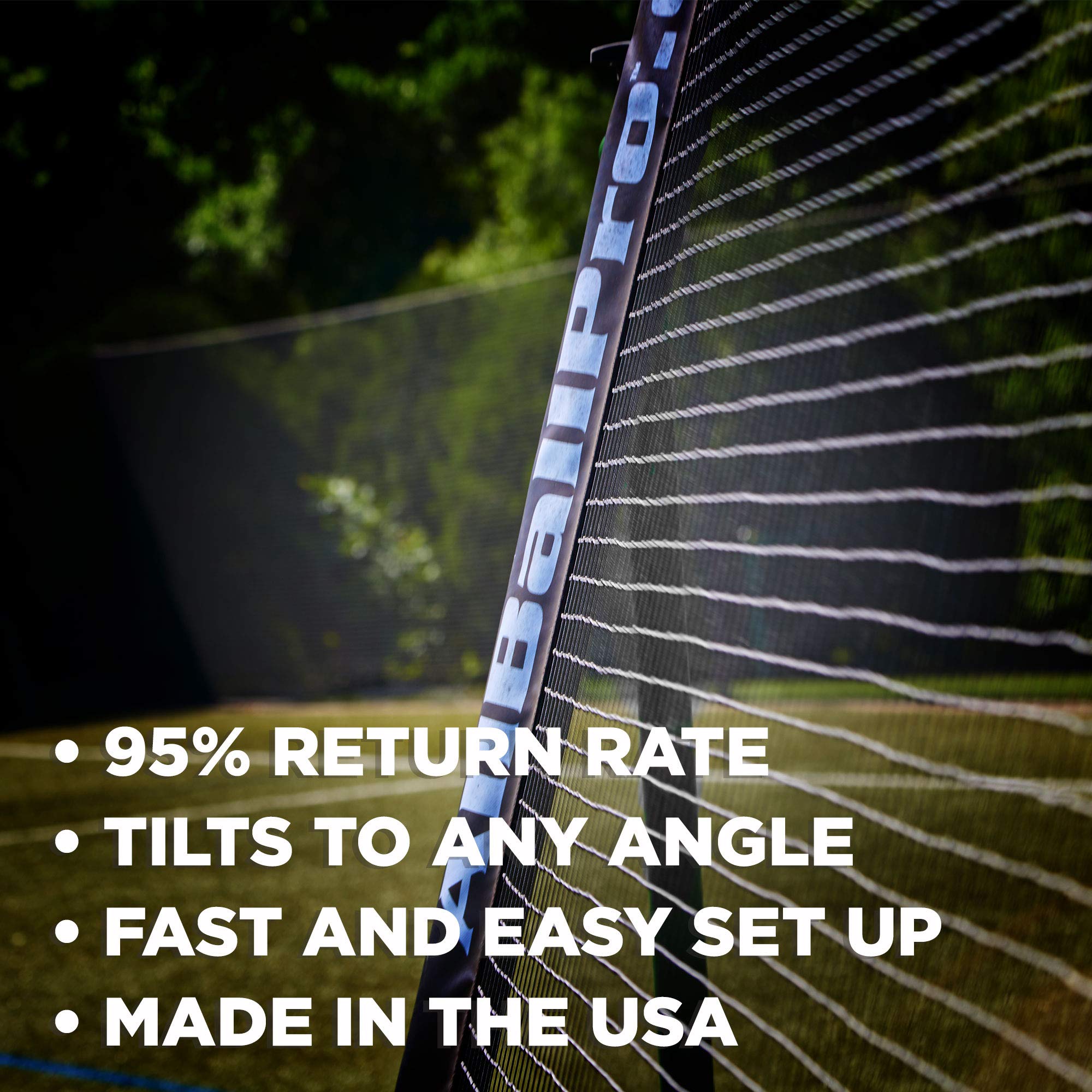 All Ball Pro Stinger X Multi Sport Rebounder, 3.5 x 3.5 - Lacrosse, Soccer & Basketball Bounceback, Tennis & Volleyball Bounceback, Baseball & Softball Pitchback