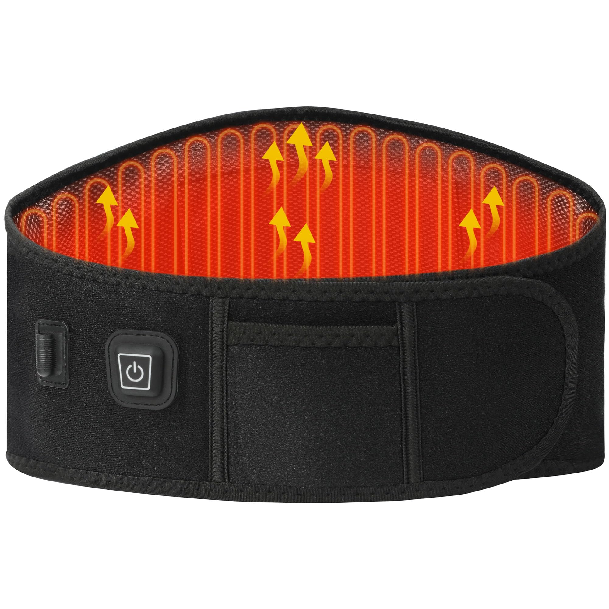 USB Heating Pad for Back Pain Relief, ALLJOY Heating Pad for Travel/Car, Auto Off & 3 Heat Levels, Heating Pad for Cramps Lower Back Shoulder Leg((NOT Include Power Bank))- Ideal Gifts for Women Men