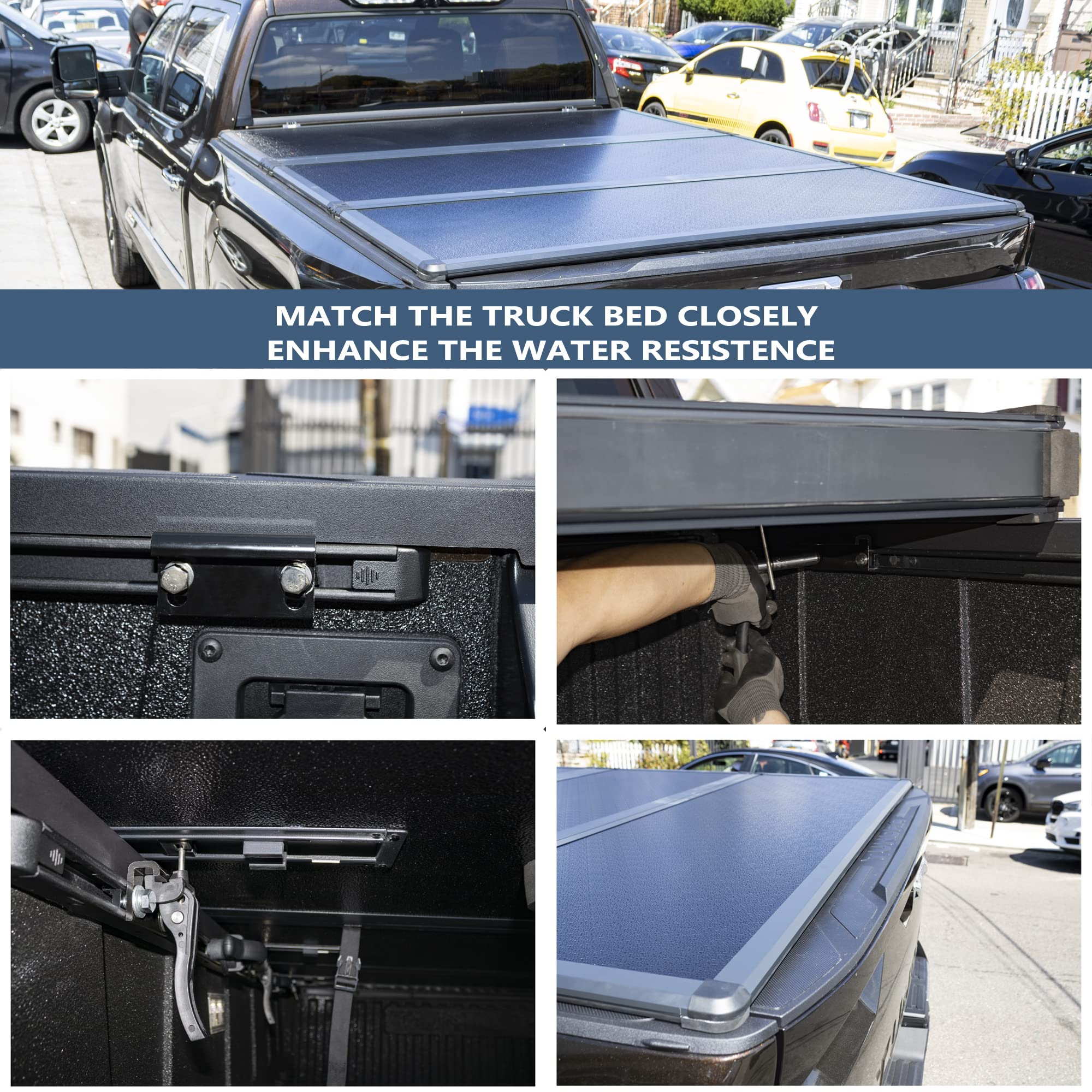 Calffree Hard Tri-Fold Truck Bed Cover Compatible with 2005-2025 Nissan Frontier 5ft Bed (60")