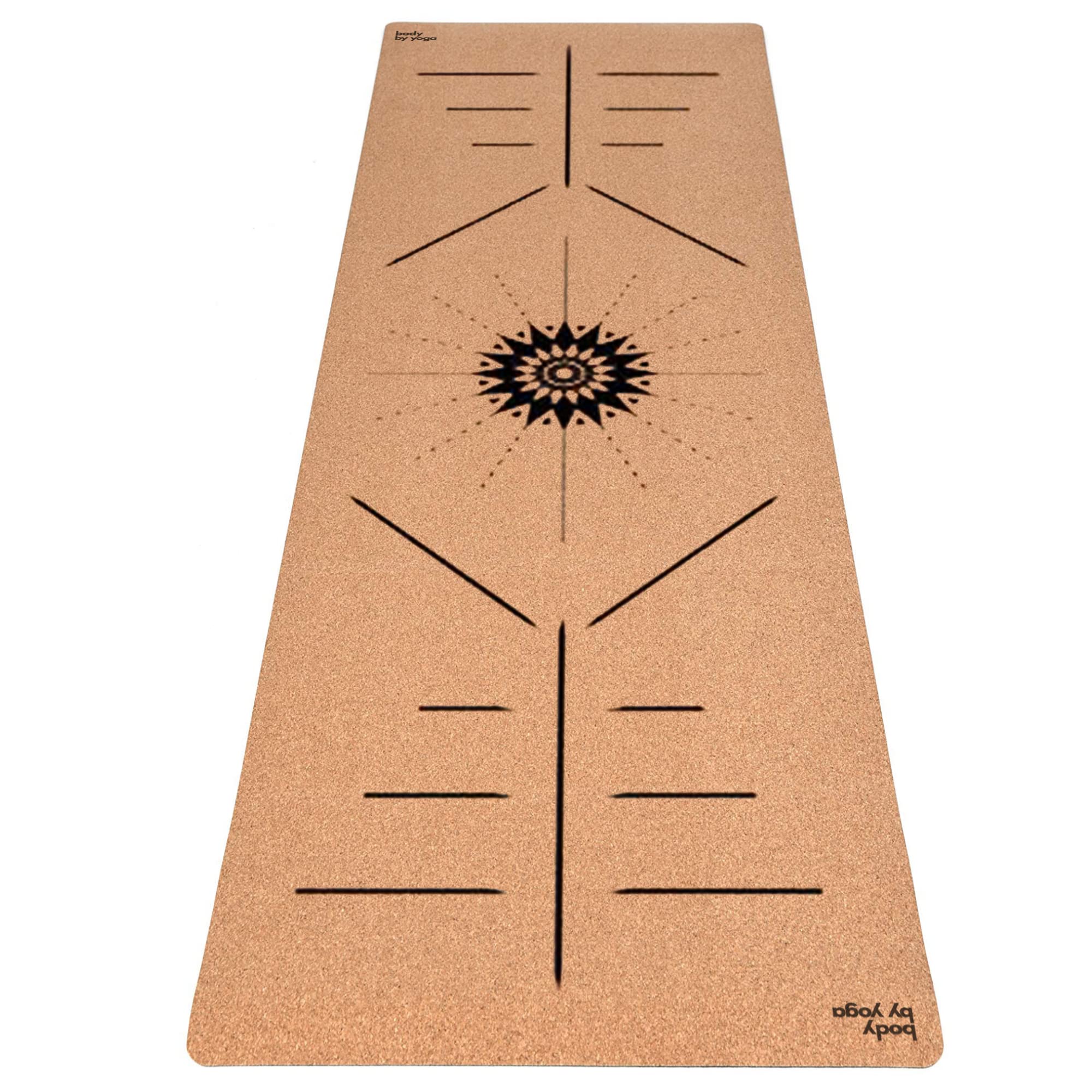Luxury Cork Yoga Mat - Non Slip, Extra Thick Grip. Thicker, Longer, and Wider for More Comfort and Support. Tough Enough For Hot Yoga. Natural, Non Toxic, and Eco Friendly. Optional Alignment Lines.