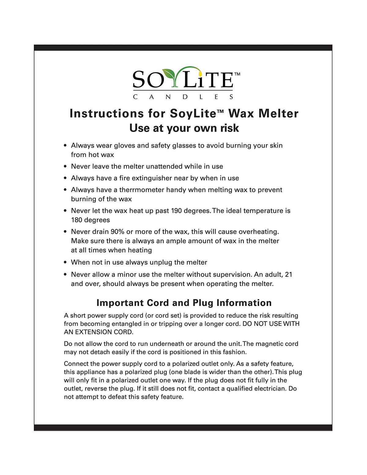 Wax Melter for Candle Making, Holds Approximately 7 Qts Or 14 Lbs of Melted Wax, Wax Melter Has Easy Pour Valve, by Soylite Candles