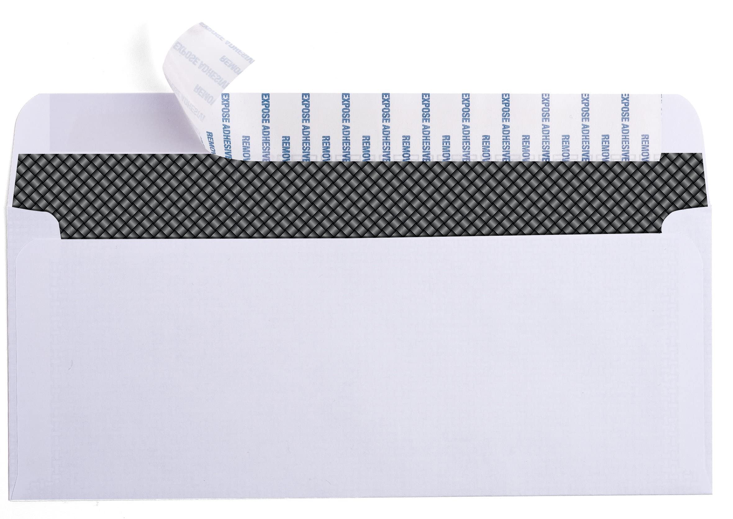 500 Self Seal QuickBooks Double Window Security Check Envelopes - for Business Laser Checks, Ultra Security Tinted, Self Adhesive Peel & Seal White, Size 3 5/8 x 8 11/16-24lb NOT for INVOICES (26865)