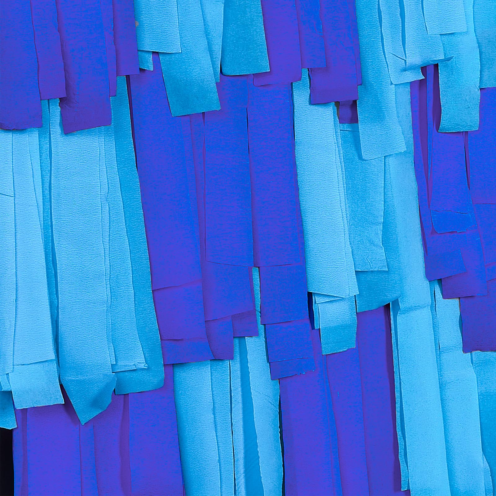 PartyWoo Crepe Paper Streamers 4 Rolls 328ft, Pack of Crepe Paper Royal Blue and Light Blue Streamers Party Decorations, Crepe Paper for Birthday Decorations, Party Decorations (1.8 In x 82 Ft/Roll)