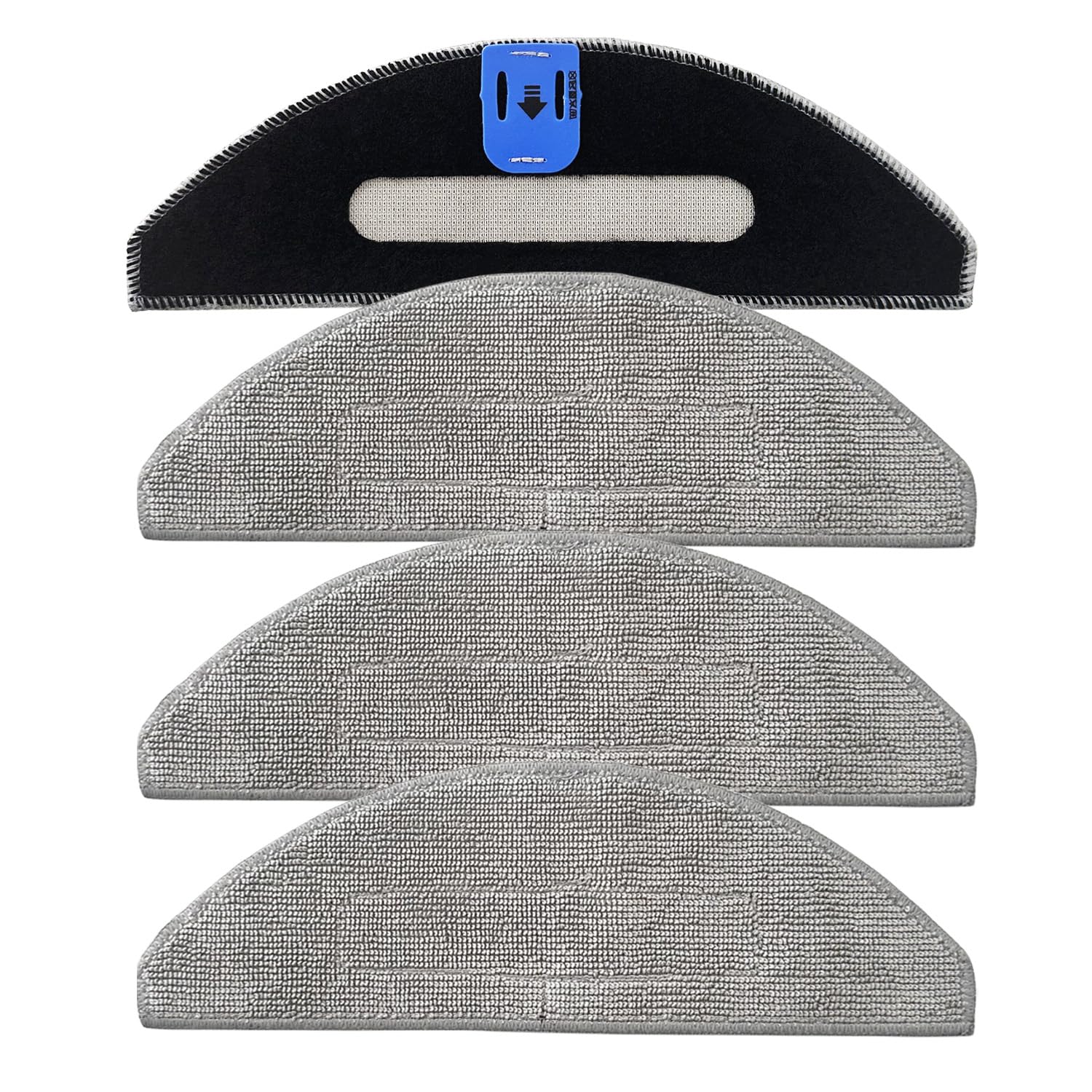 4Pc Replacement Mop Pads Cloth Compatible with Irobot Roomba Combo I5, I5+,J5, J5+ Robot Vacuum Cleaner, Washable & Reusable Microfiber Cleaning Pads