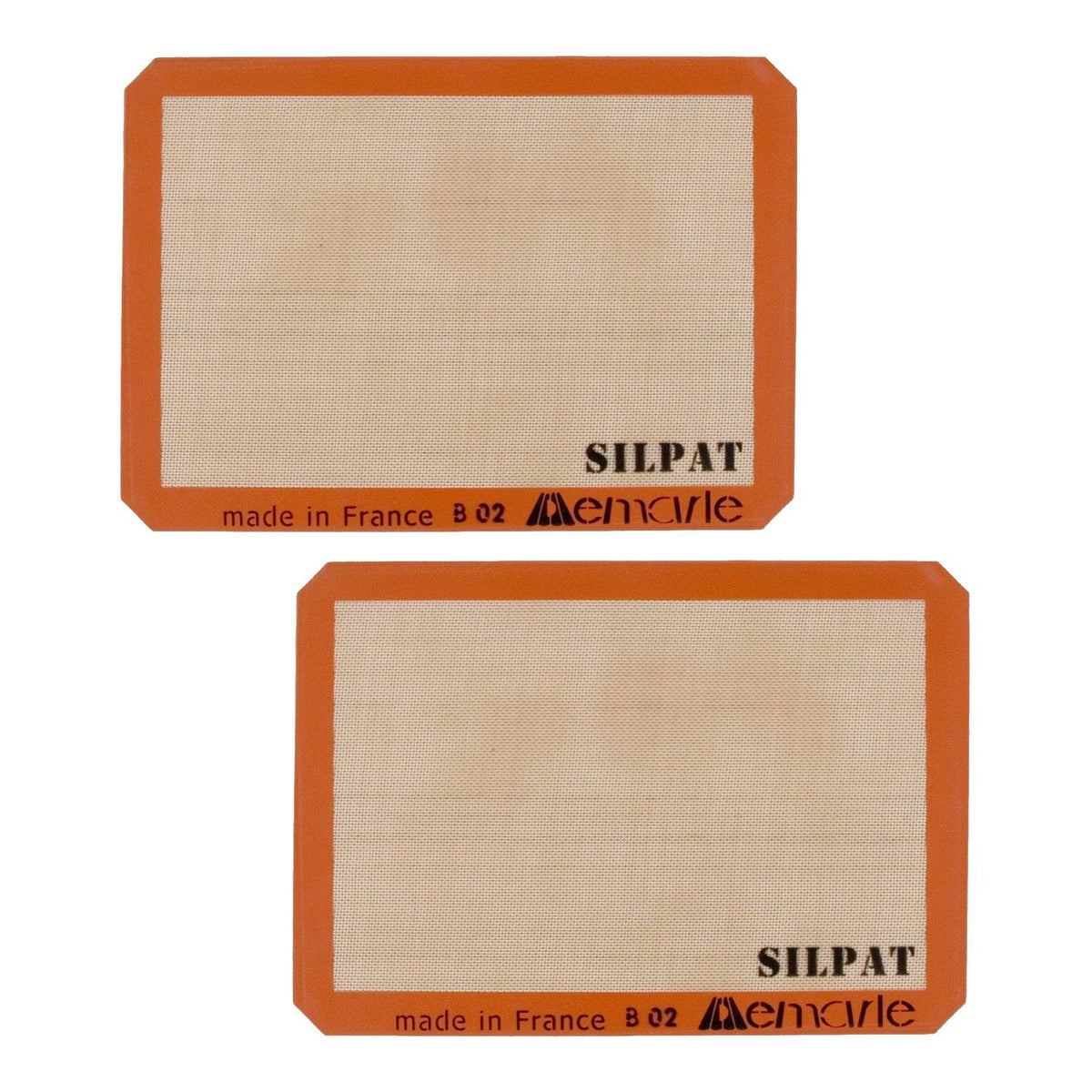 Silpat Half Size 11.6 x 16.5 Inch Nonstick Baking Mat for 13 x 18 Inch Pans, Set of 2